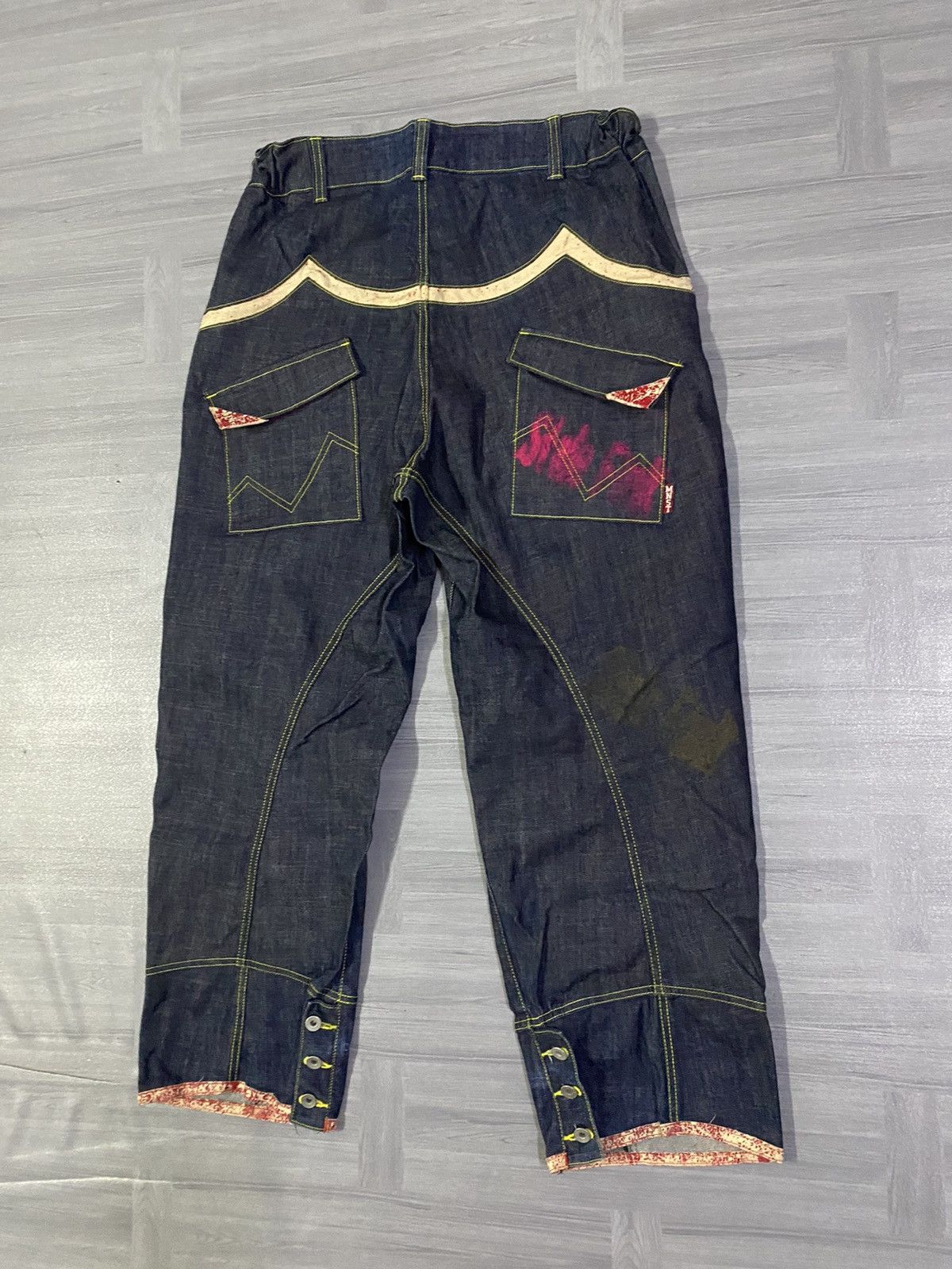 Japanese Brand Rare Monsteat by Momotaro Baggy Denim Jeans Size US 36 / EU 52 - 16 Thumbnail