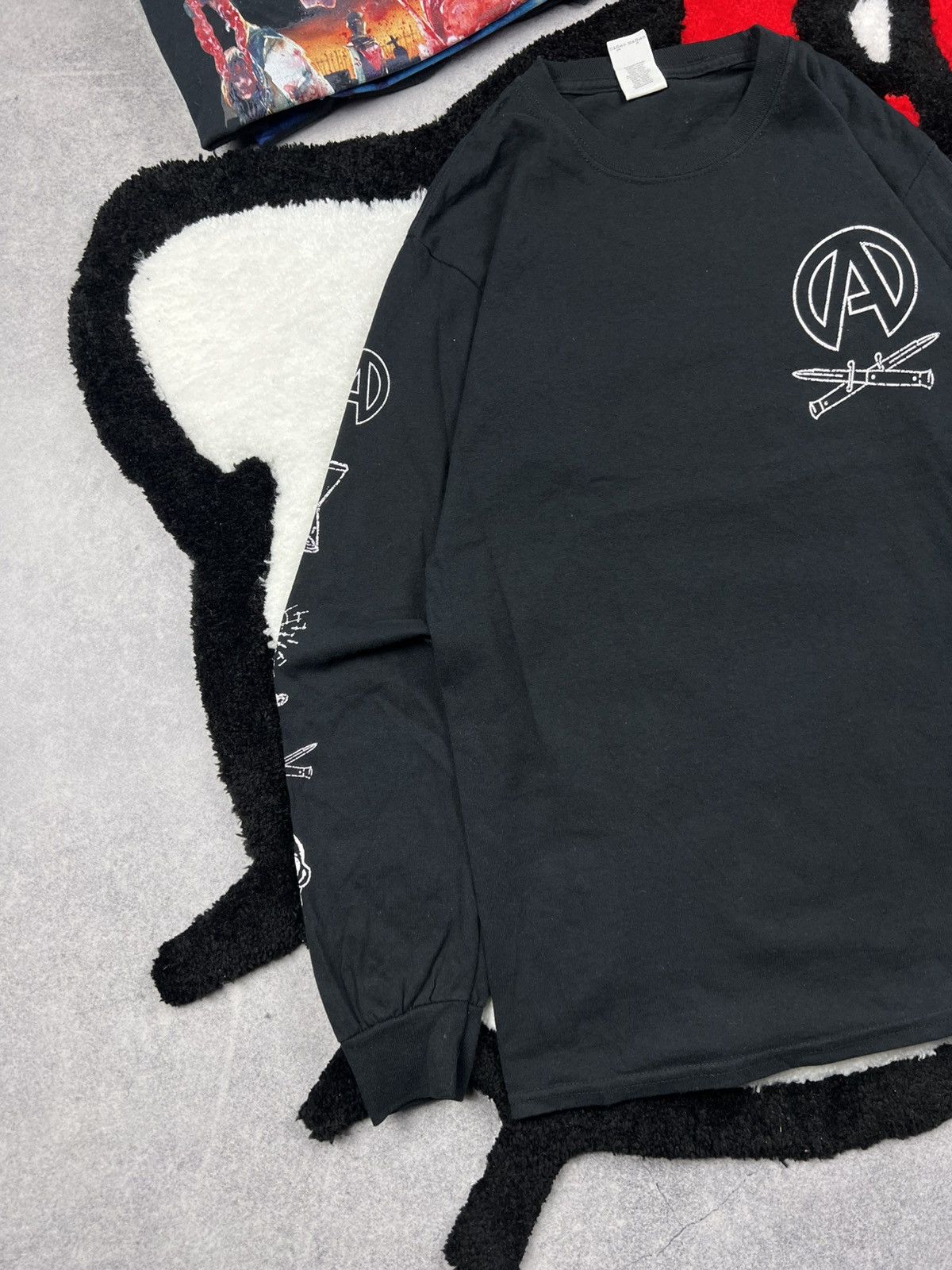 Band Tees Vintage Atreyu Rhinestones Skulls Grunge Y2K Long Sleeve Size US S / EU 44-46 / 1 - 6 Thumbnail