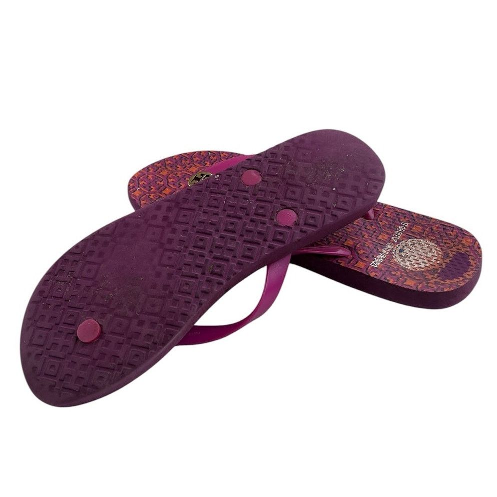 Tory Burch Tory Burch Thandie Rubber Flip Flop Sandal Pink Beach Size 6 Size US 6 / IT 36 - 5 Thumbnail