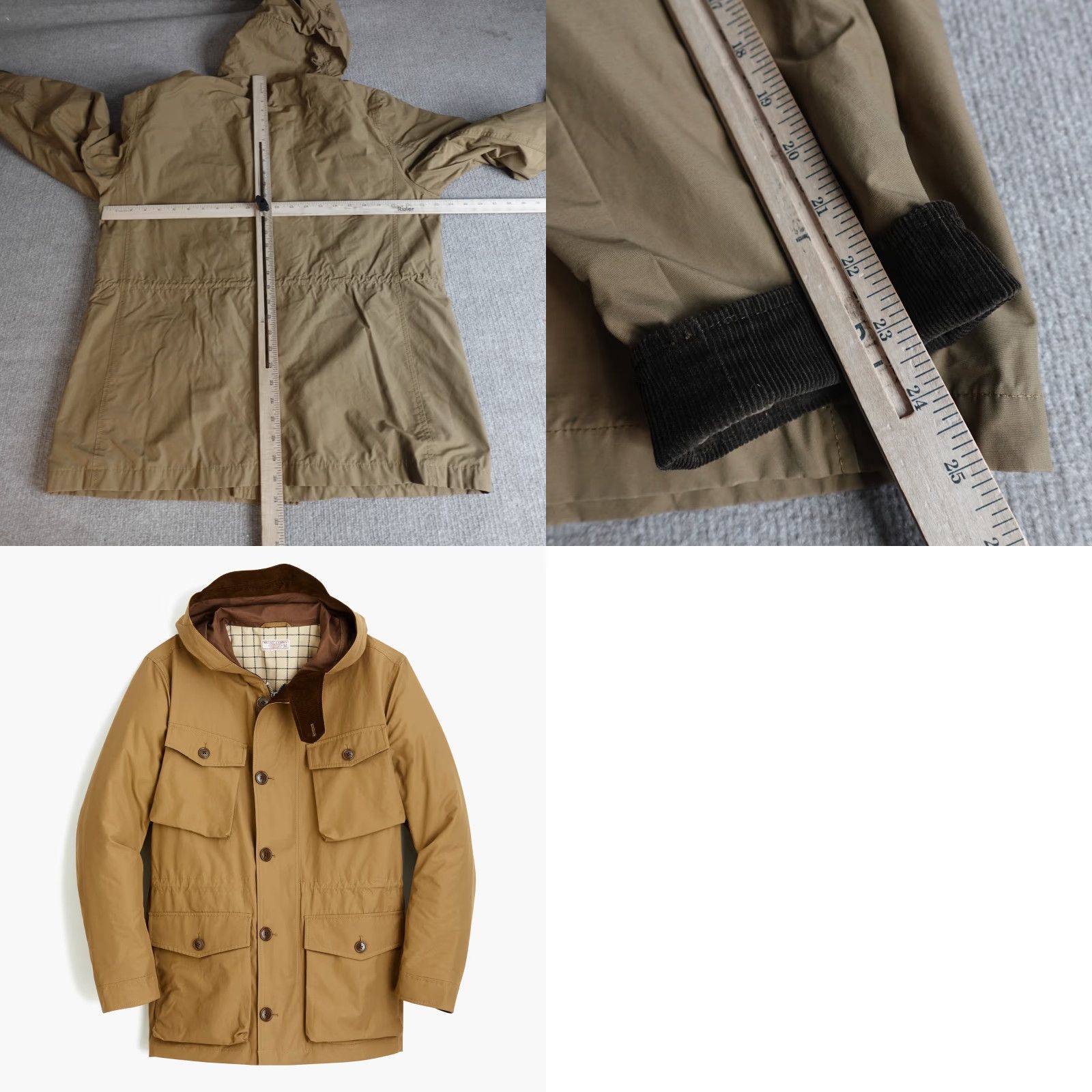 Wallace & Barnes Wallace & Barnes Jacket Mens Large Beige Lightweight Parka Coat Size US L / EU 52-54 / 3 - 9 Thumbnail