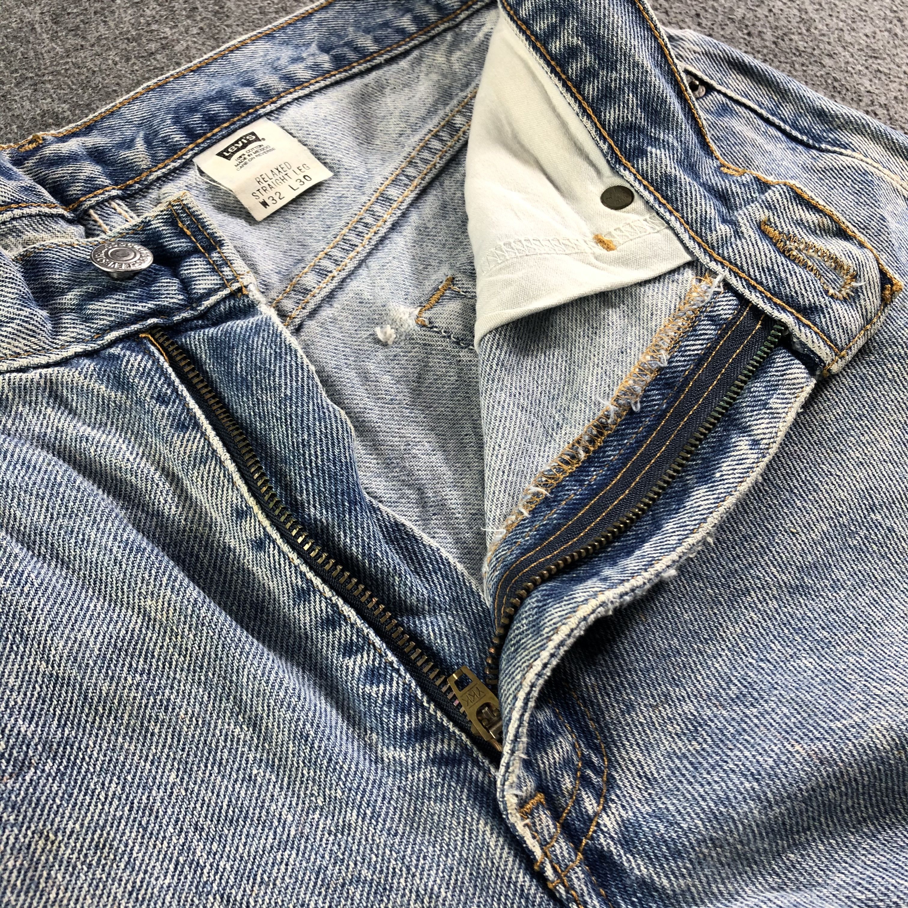 Levi's 90s Vintage Blue Wash Levis Jeans-J3112 Size US 33 - 8 Thumbnail