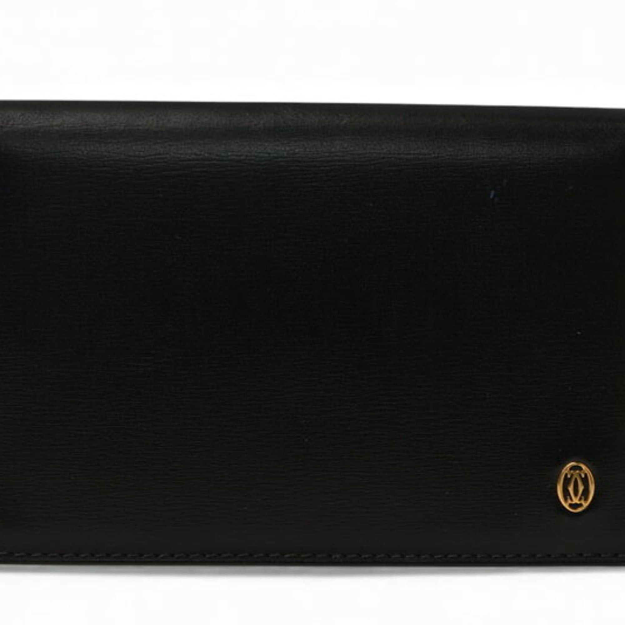 Cartier Cartier Pasha Card Case, Business Holder, Pass Calfskin Leather, Black, L3000132 Size ONE SIZE - 1 Thumbnail