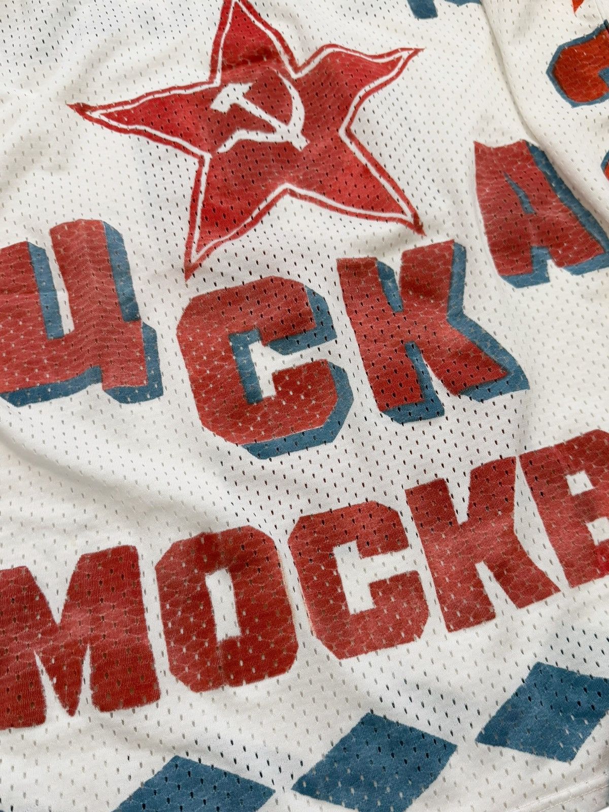 Vintage Vintage Soviet Slava Fetisov Hammer Sickle Hockey Jersey Size US L / EU 52-54 / 3 - 6 Thumbnail
