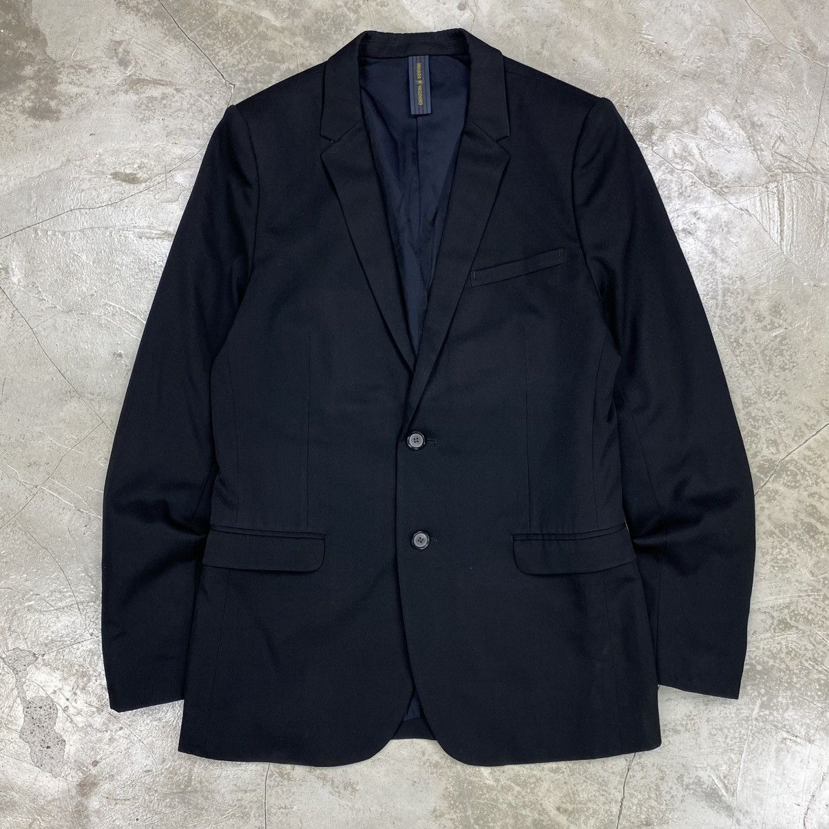 Maison MIHARA YASUHIRO Black Textured Suit Blazer Size 46S - 1 Thumbnail