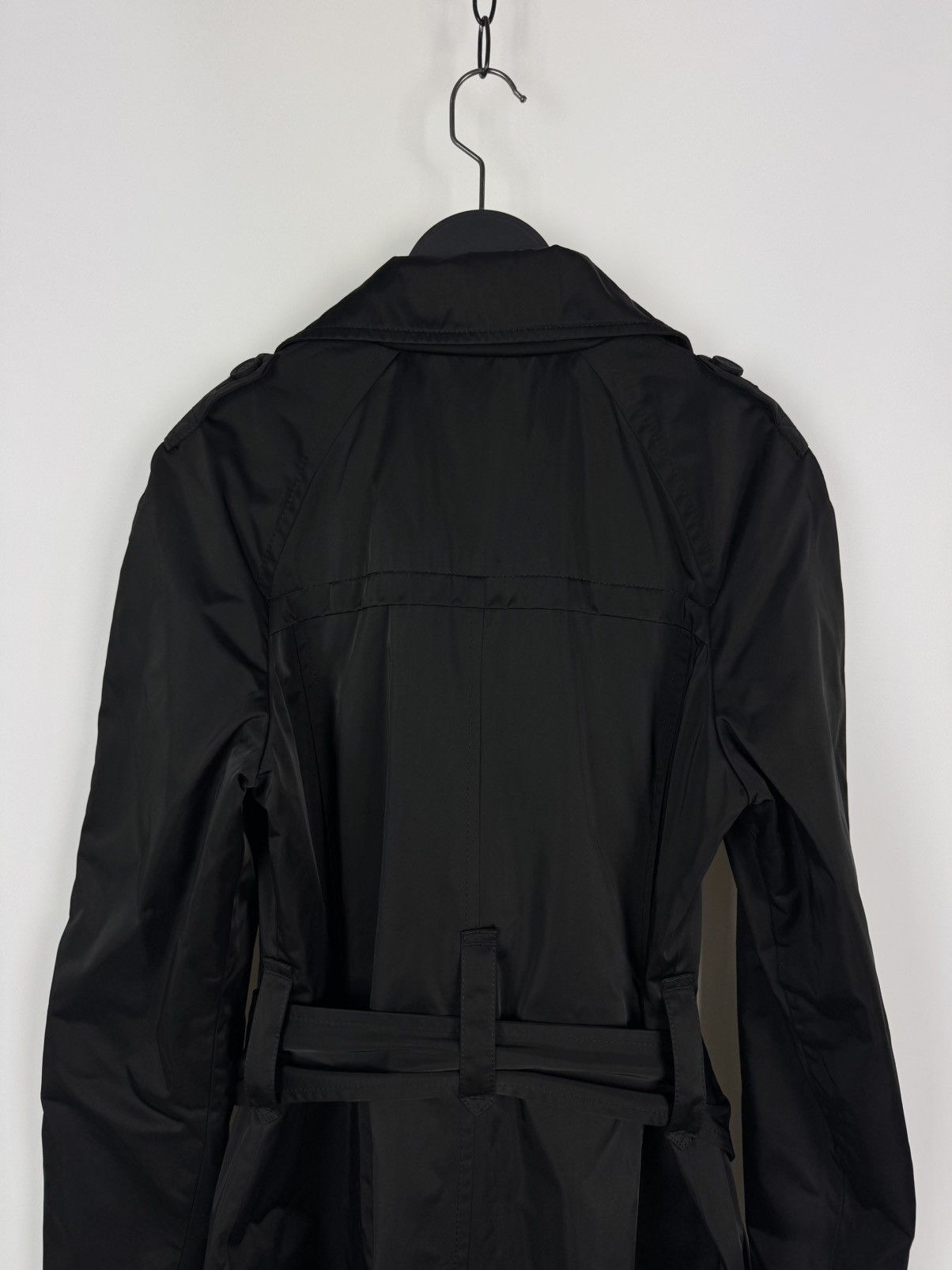 Escada Sport Escada Sport Double Breasted Trench Black Women’s Coat Size S / US 4 / IT 40 - 12 Thumbnail