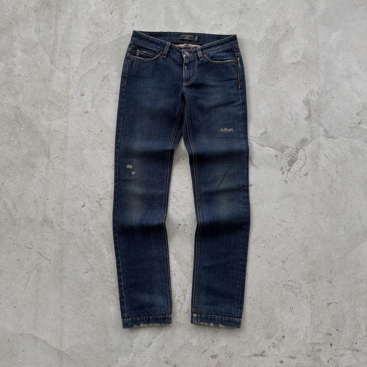 Dolce & Gabbana Dolce & Gabbana Denim Jeans Blue Metal Logo Plate Y2K Size 26" / US 2 / IT 38 - 2 Thumbnail