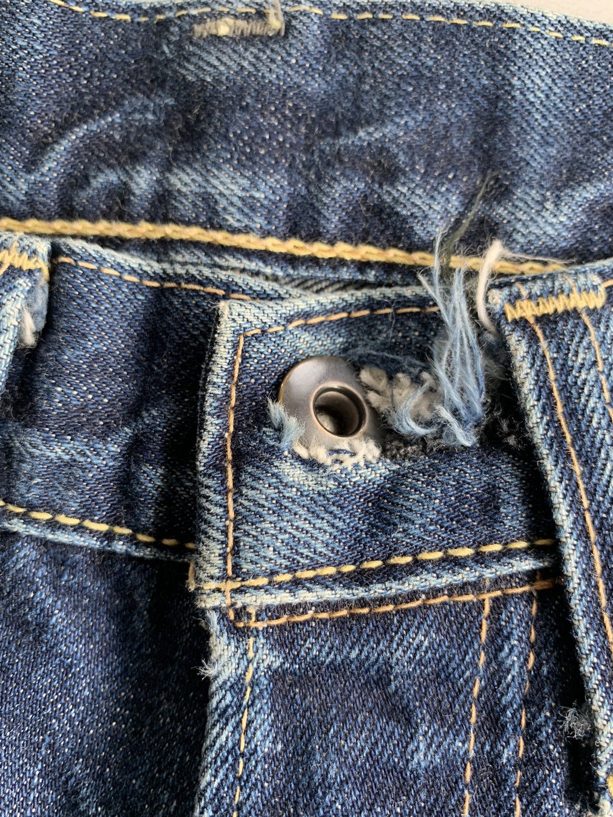 If Six Was Nine × Japanese Brand Unknown Japanese Brand Button fly Mudwash Selvedge Denim Size US 28 / EU 44 - 15 Thumbnail