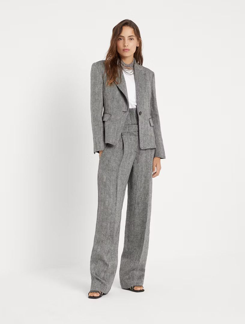 o1la1rc1a0425 Woven Jacket Wool in Grey