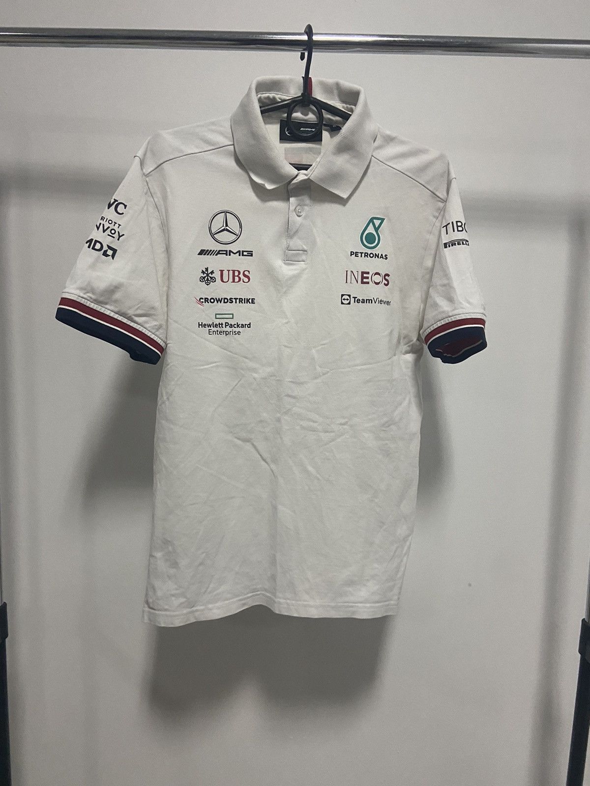 Mercedes-Benz × Vintage Petronas Mercedes racing polo T-shirt big logo vintage Size US M / EU 48-50 / 2 - 1 Thumbnail