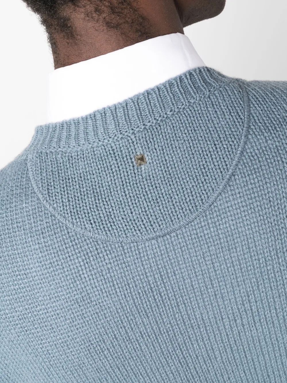Valentino o1y0525 Cashmere Blend Sweater in Pastel Blue Size US M / EU 48-50 / 2 - 3 Thumbnail