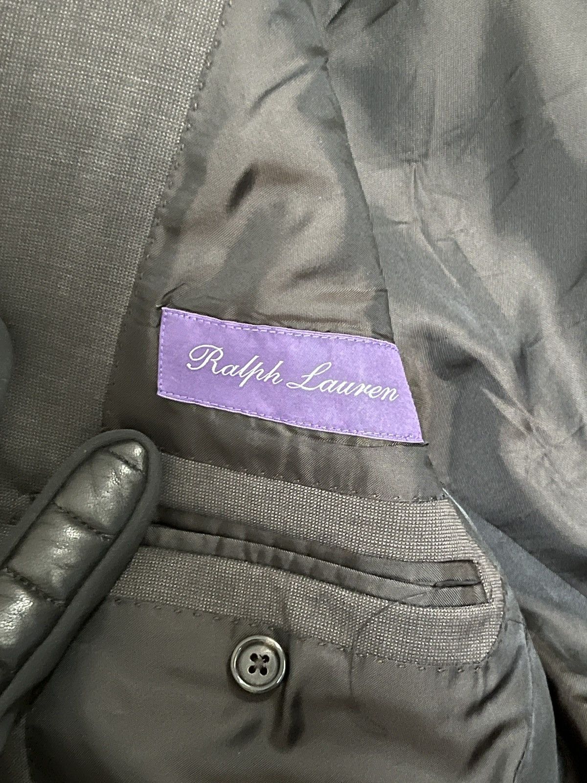 Ralph Lauren Purple Label Ralph Lauren Purple Label Wool and Cupro Blazer - 38R Size 38S - 3 Thumbnail