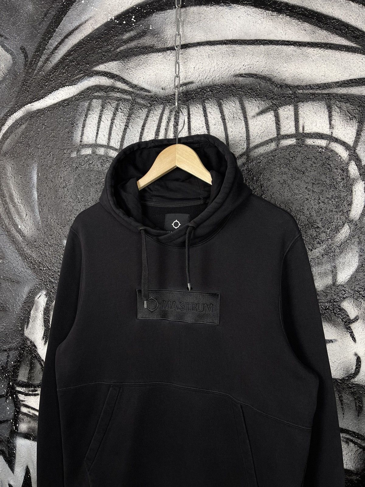 MA.STRUM Ma.Strum Box Logo Black Hoodie Men’s Size M Size US M / EU 48-50 / 2 - 3 Thumbnail