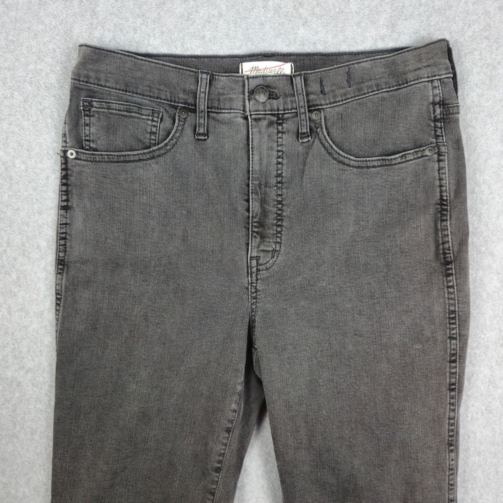 Madewell Madewell 29x25 Black Stovepipe Jeans Raw Hem Size 29" - 4 Thumbnail