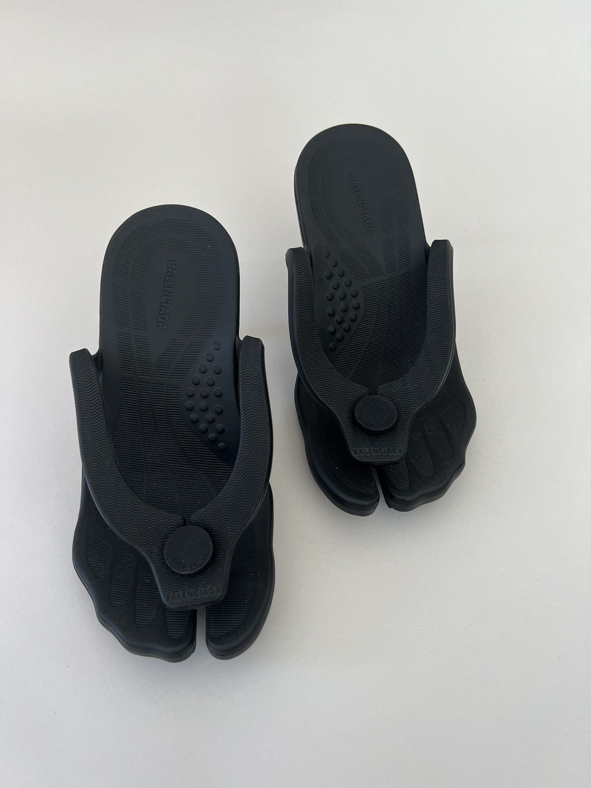 Balenciaga Balenciaga Rubber Footprint Heeled Sandals | Grailed