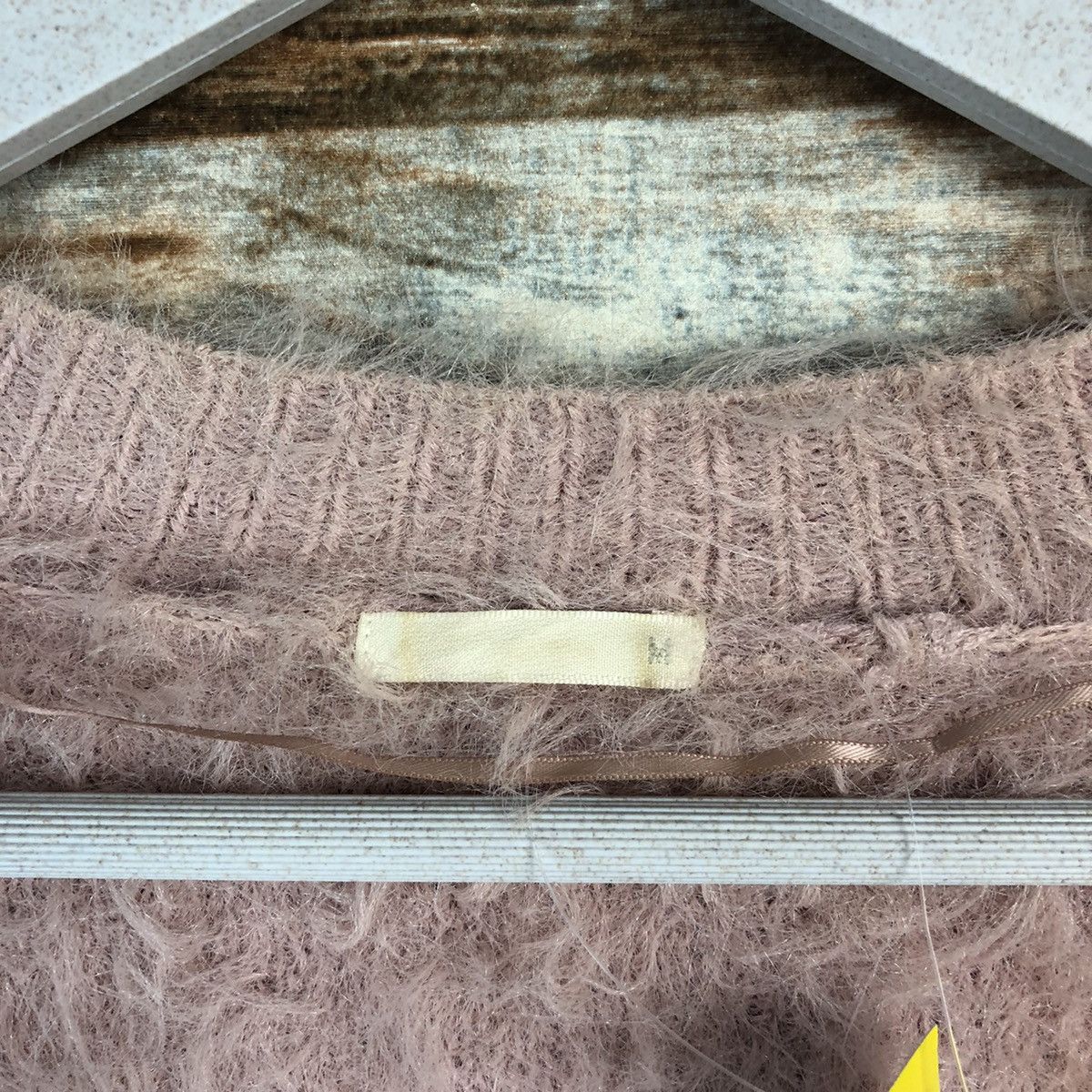 GU GU Pink Cardigan mohair shaggy fur Knitwear #A1323 Size M / US 6-8 / IT 42-44 - 9 Thumbnail