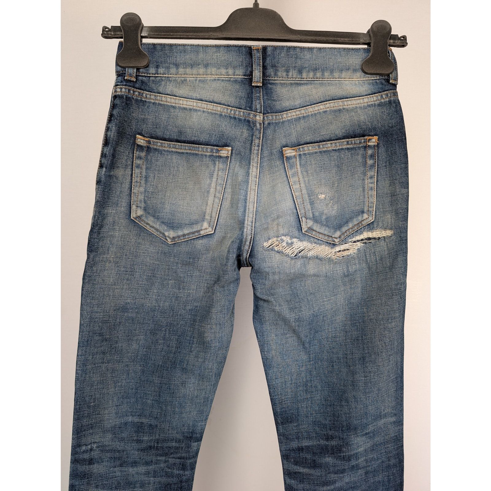 Saint Laurent Paris o1rshd1 Denim Jeans in Blue Size US 27 - 10 Thumbnail