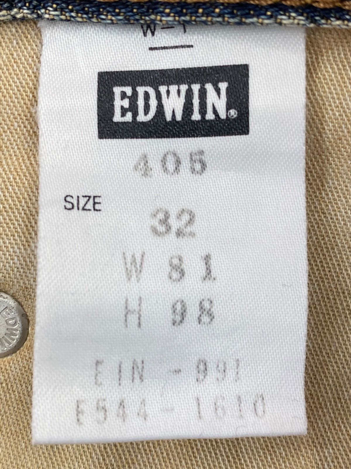 Edwin Edwin 405 Faded Blue Wash Style Loose Jeans Size US 30 / EU 46 - 13 Thumbnail
