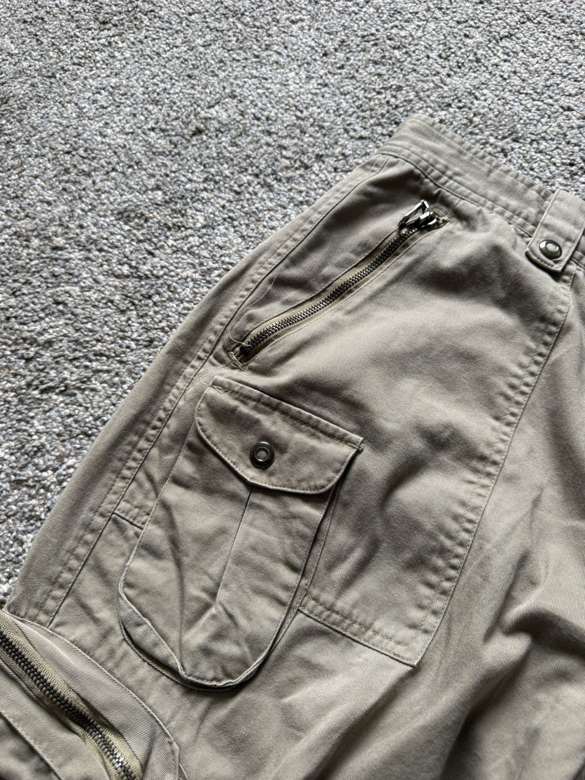 Vintage Vintage Tactical Cargo Pants Khaki Multi Pocket Military Size US 35 - 4 Thumbnail