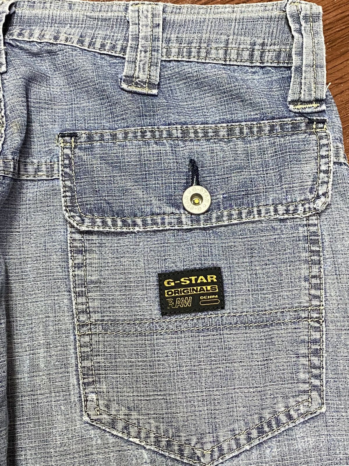Raw State Vintage G Star Raw Faded Wash Flare Jeans Size US 30 / EU 46 - 9 Thumbnail