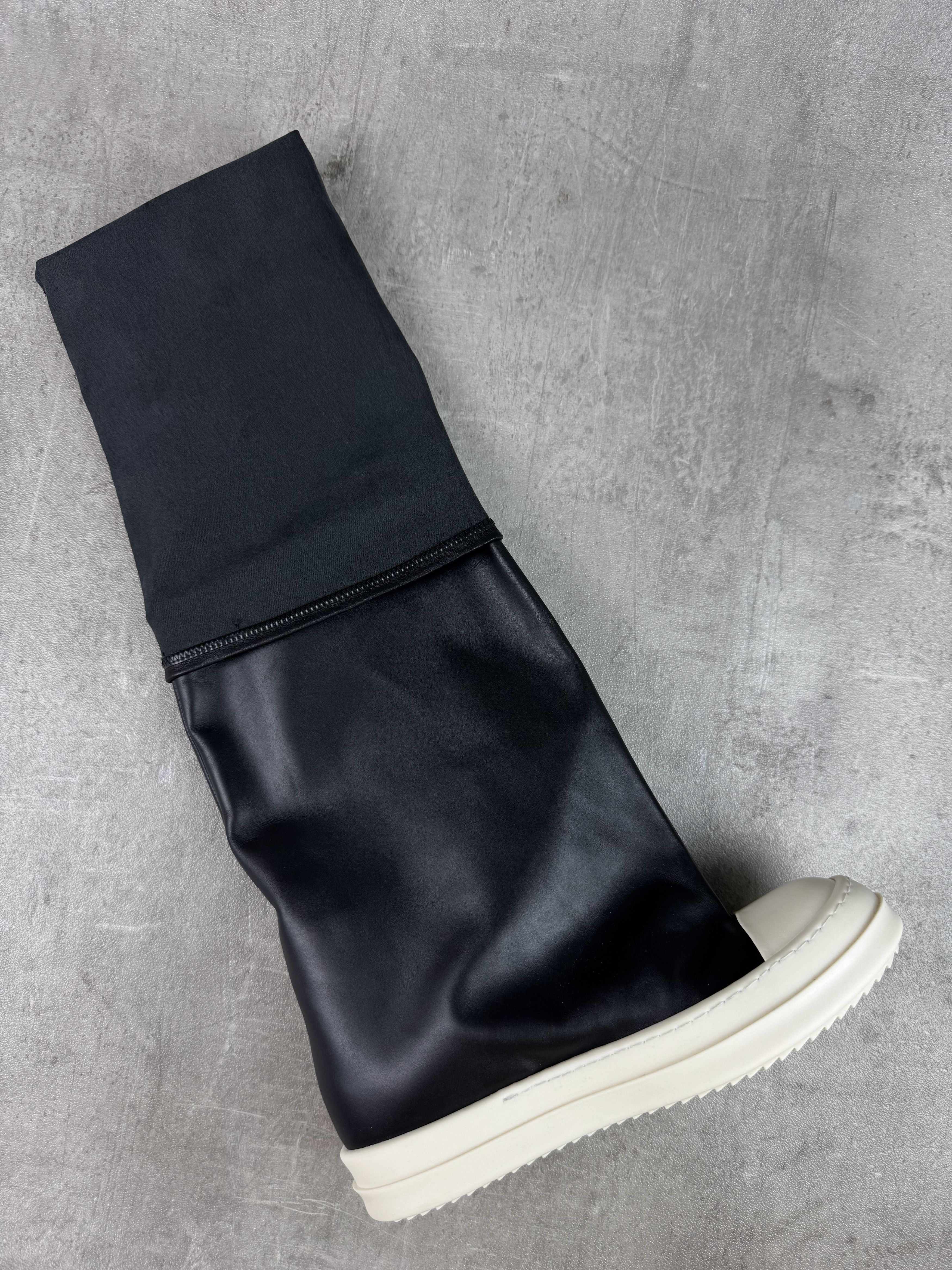 Rick Owens RICK OWENS Oblique Ramones Thigh High Flared Sneakers Boots Size US 8 / EU 41 - 14 Thumbnail