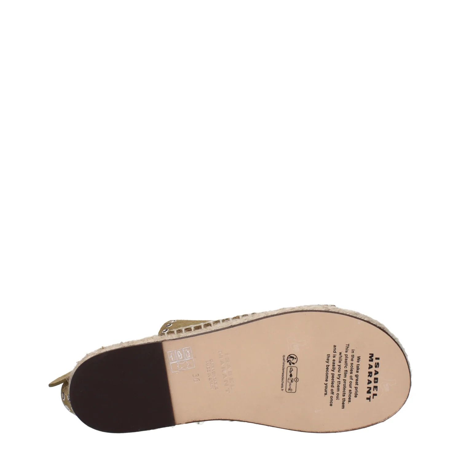 Isabel Marant ob1o1e1124 Suede Sandals in Green/Turtledove Size US 6 / IT 36 - 5 Thumbnail