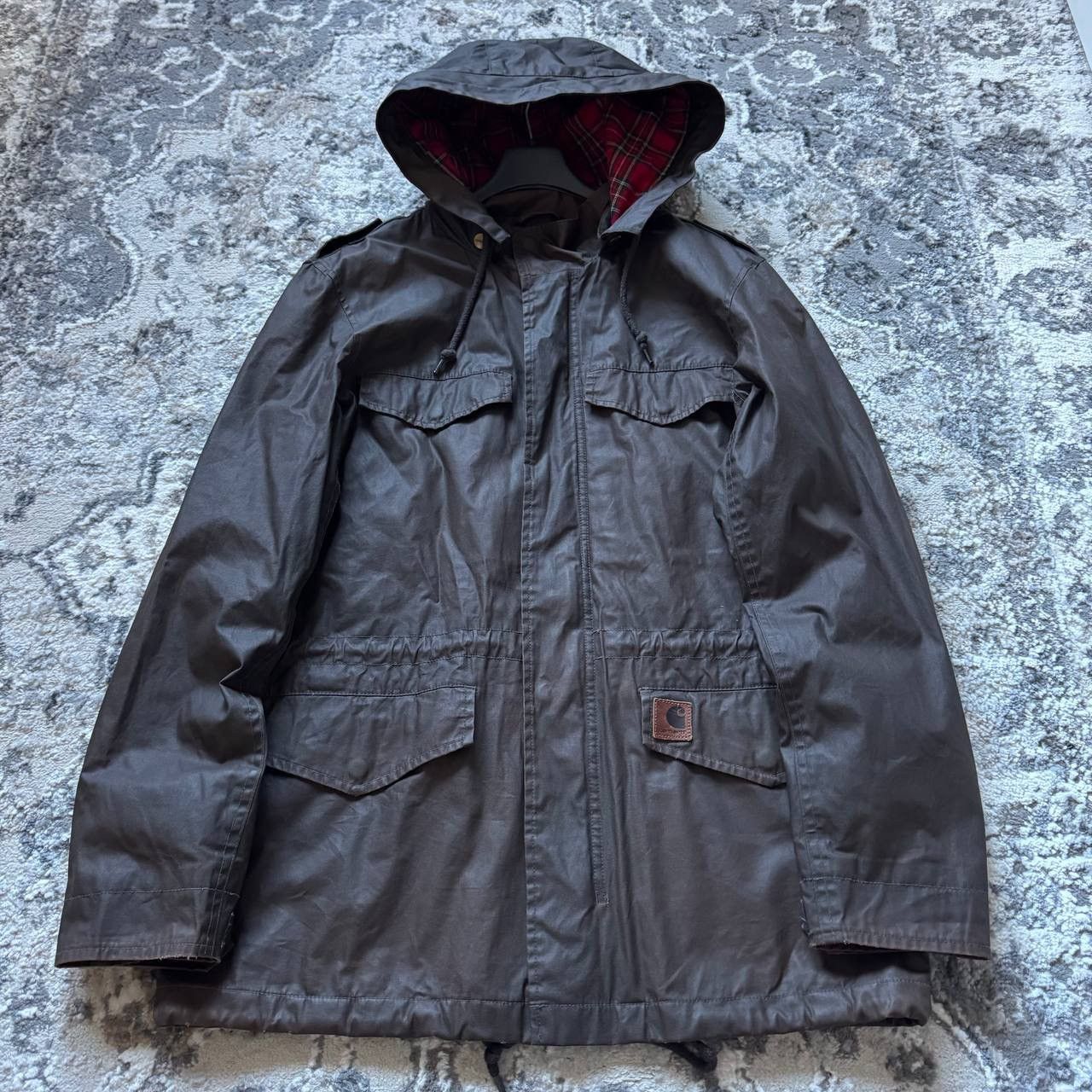 Carhartt Carhartt Waxed Brown Canadian Outdoor Tartan Parka Jacket Size US M / EU 48-50 / 2 - 5 Thumbnail
