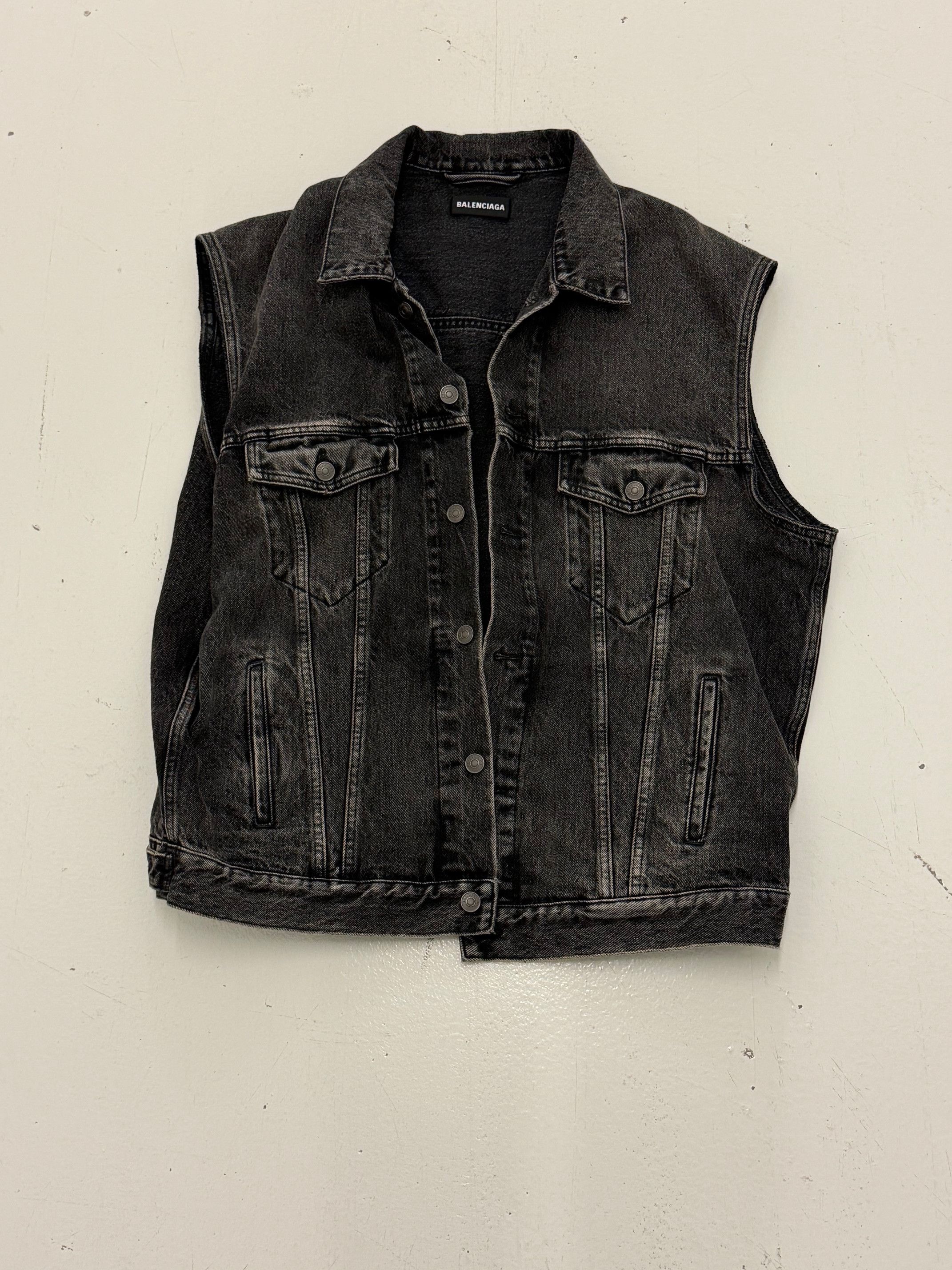 Balenciaga Early Demna 'Twinset' Convertible Denim Zip Up Hoodie Jacket Size US S / EU 44-46 / 1 - 8 Thumbnail