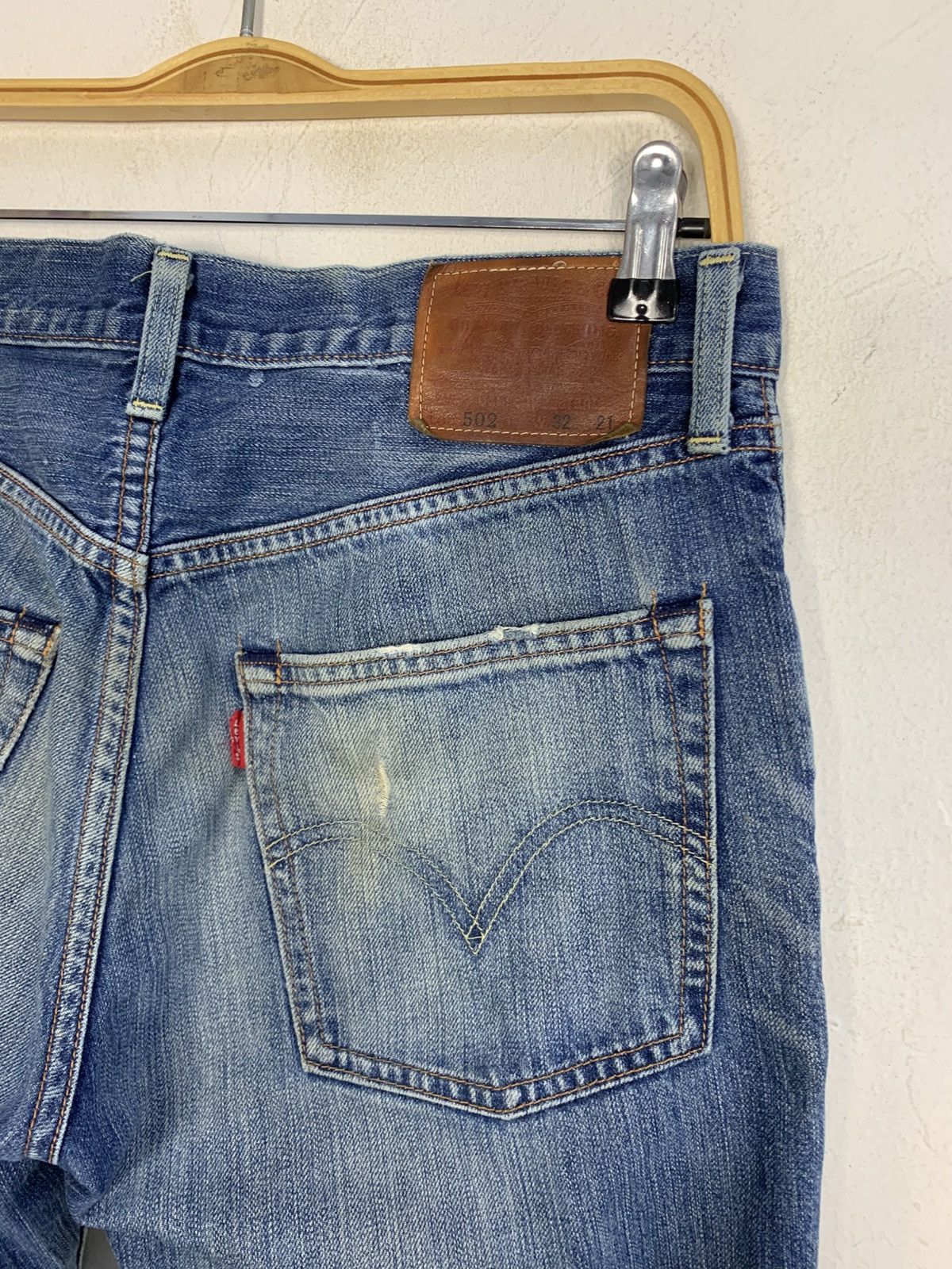 Levi's Levis Strauss Lot 502 Indigo Distressed Denim Straight Cut Size US 32 / EU 48 - 7 Thumbnail