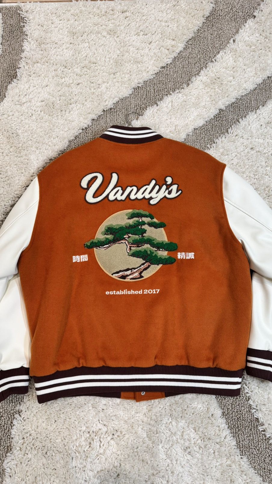 Vandy The Pink Bonsai Orange Varsity Jacket Size US XL / EU 56 / 4 - 12 Thumbnail