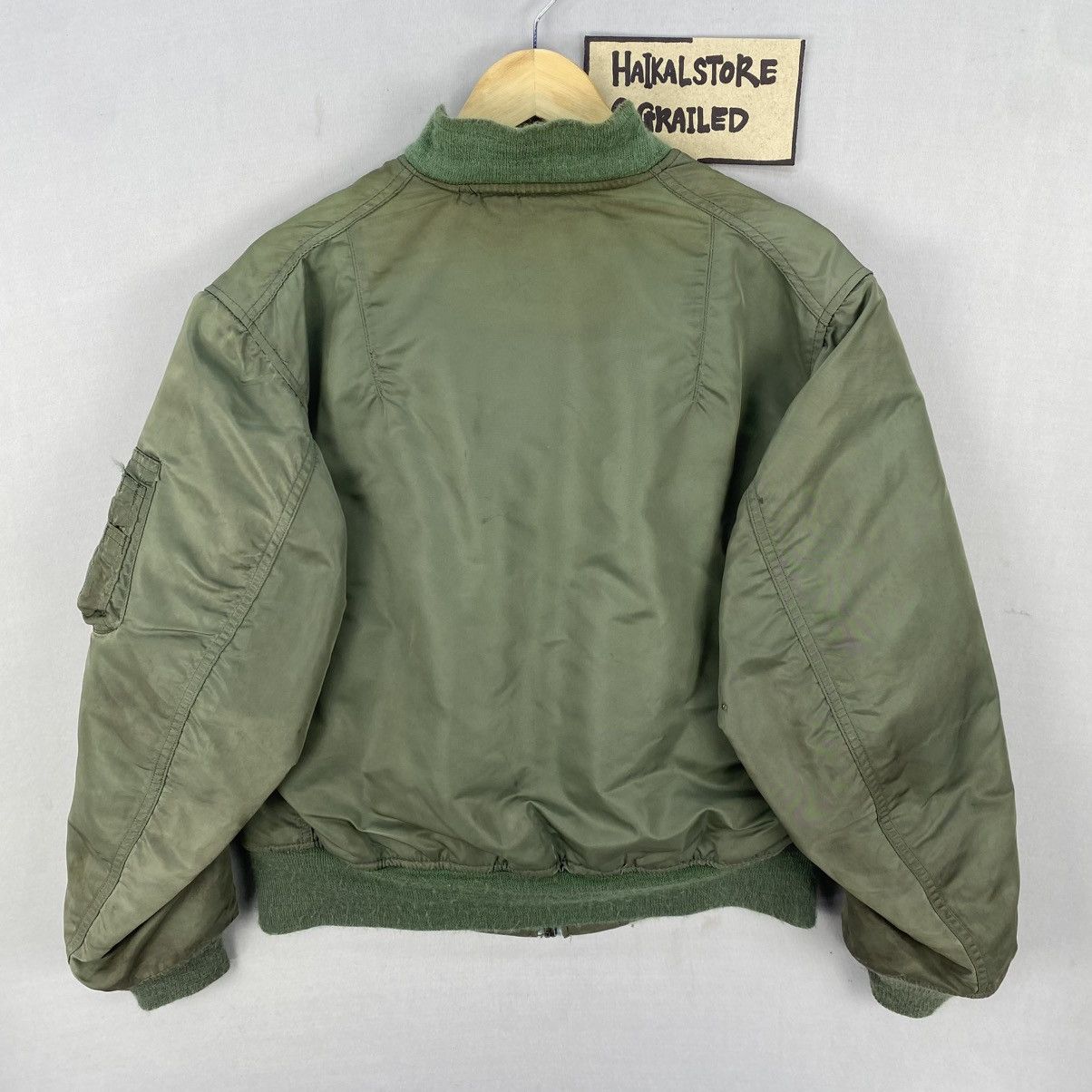 Vintage 80's Alpha Industries Bomber Jacket MA-1 Made In USA