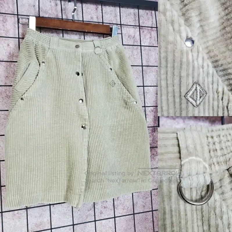 Dior Gray Cotton Embroidered Skirt .