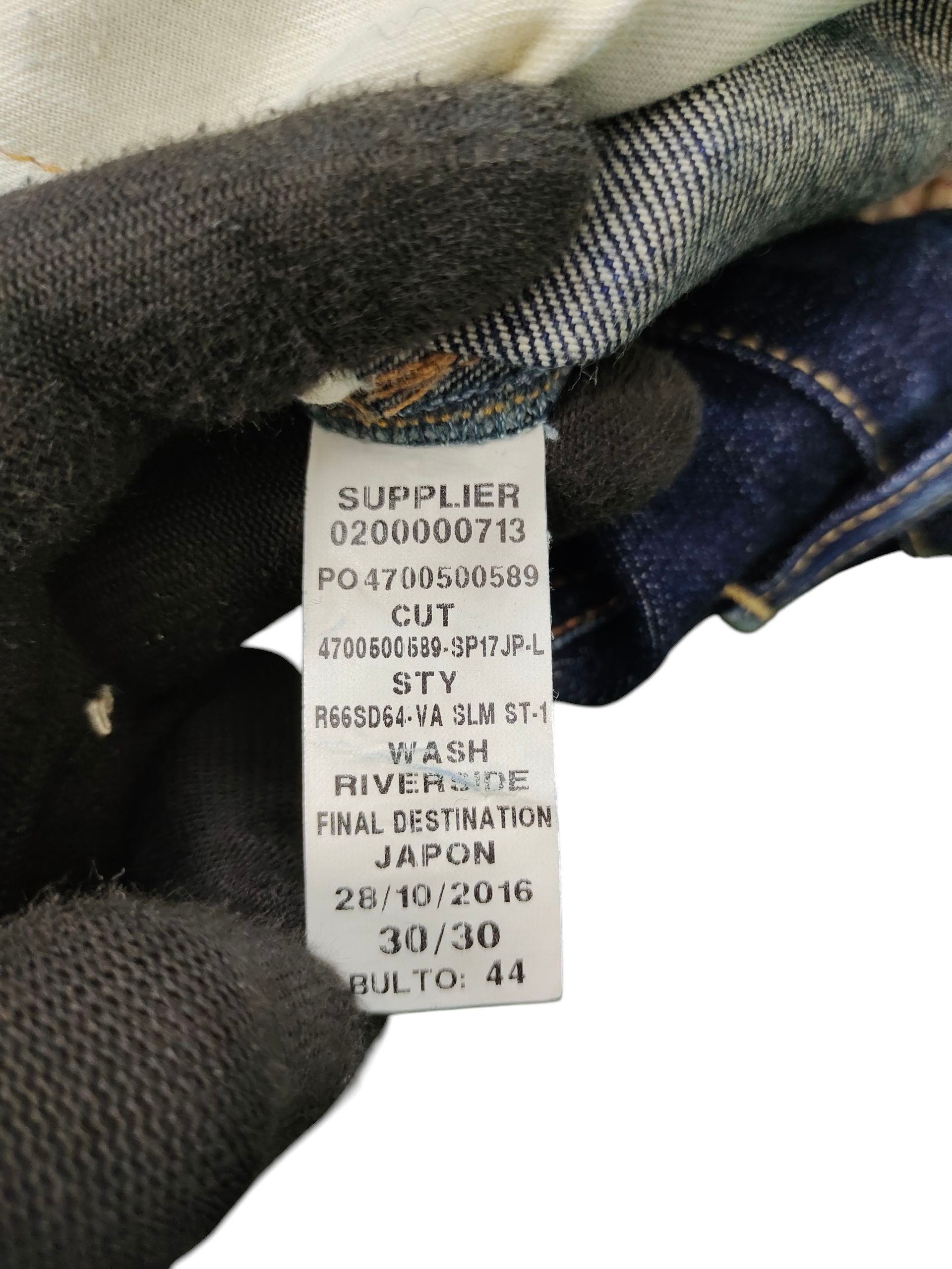 Polo Ralph Lauren Vintage Polo Ralph Lauren Varick Slim Straight Distress Jean Size US 31 - 13 Thumbnail