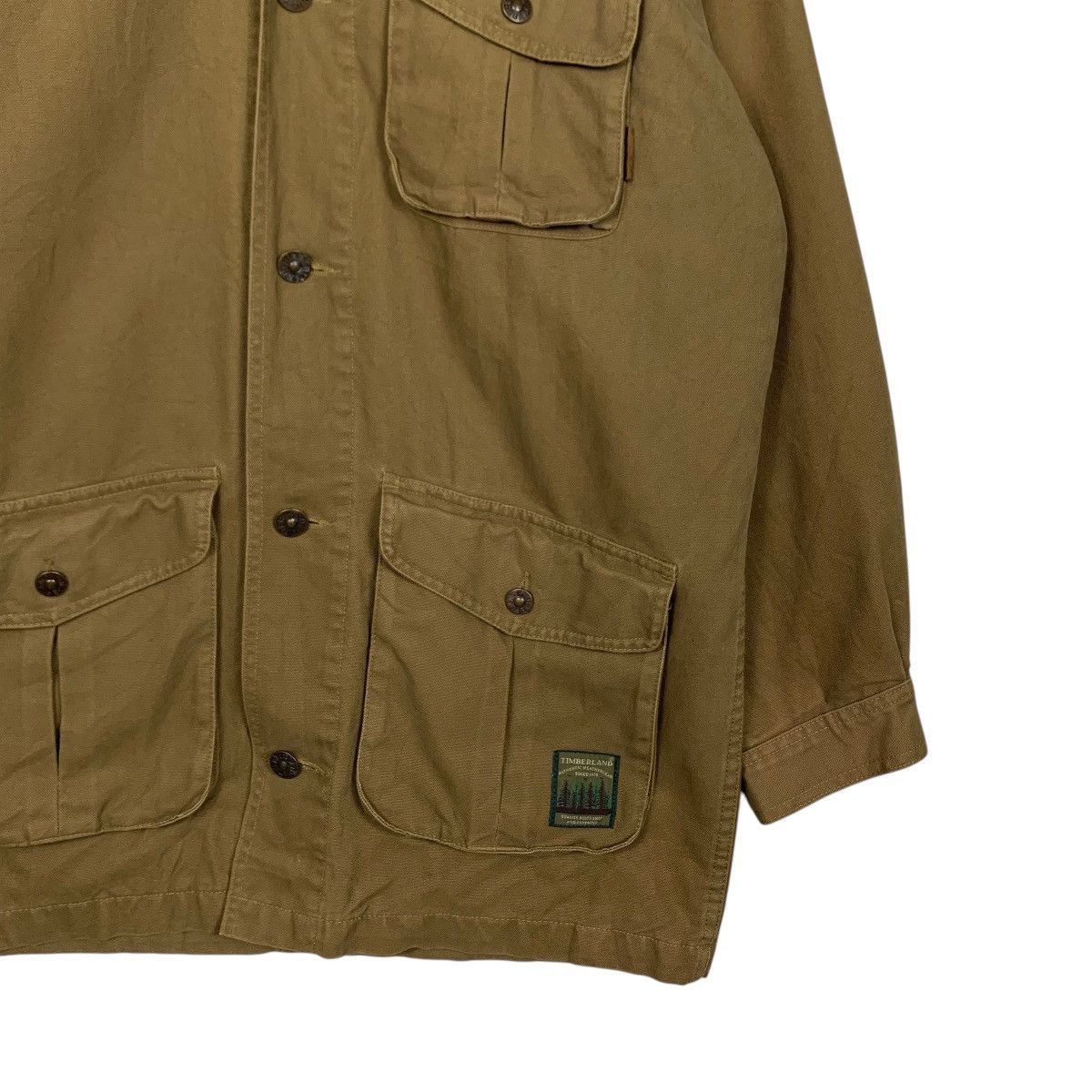 Timberland ☀️Vintage Timberland leather collar button jacket Size US M / EU 48-50 / 2 - 6 Thumbnail
