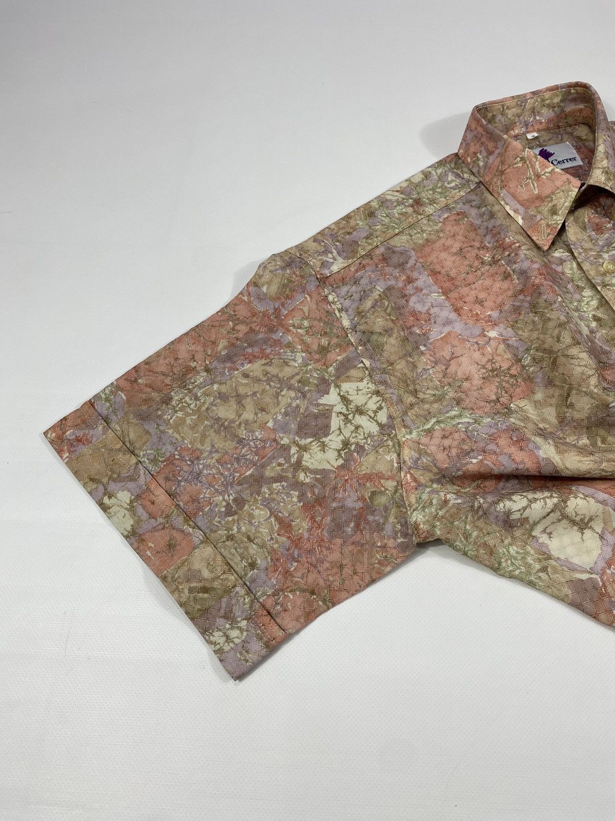 Vintage 90s Lauren Cerrer Paris Party Festival Radiant Waffle Shirt Size US L / EU 52-54 / 3 - 9 Thumbnail