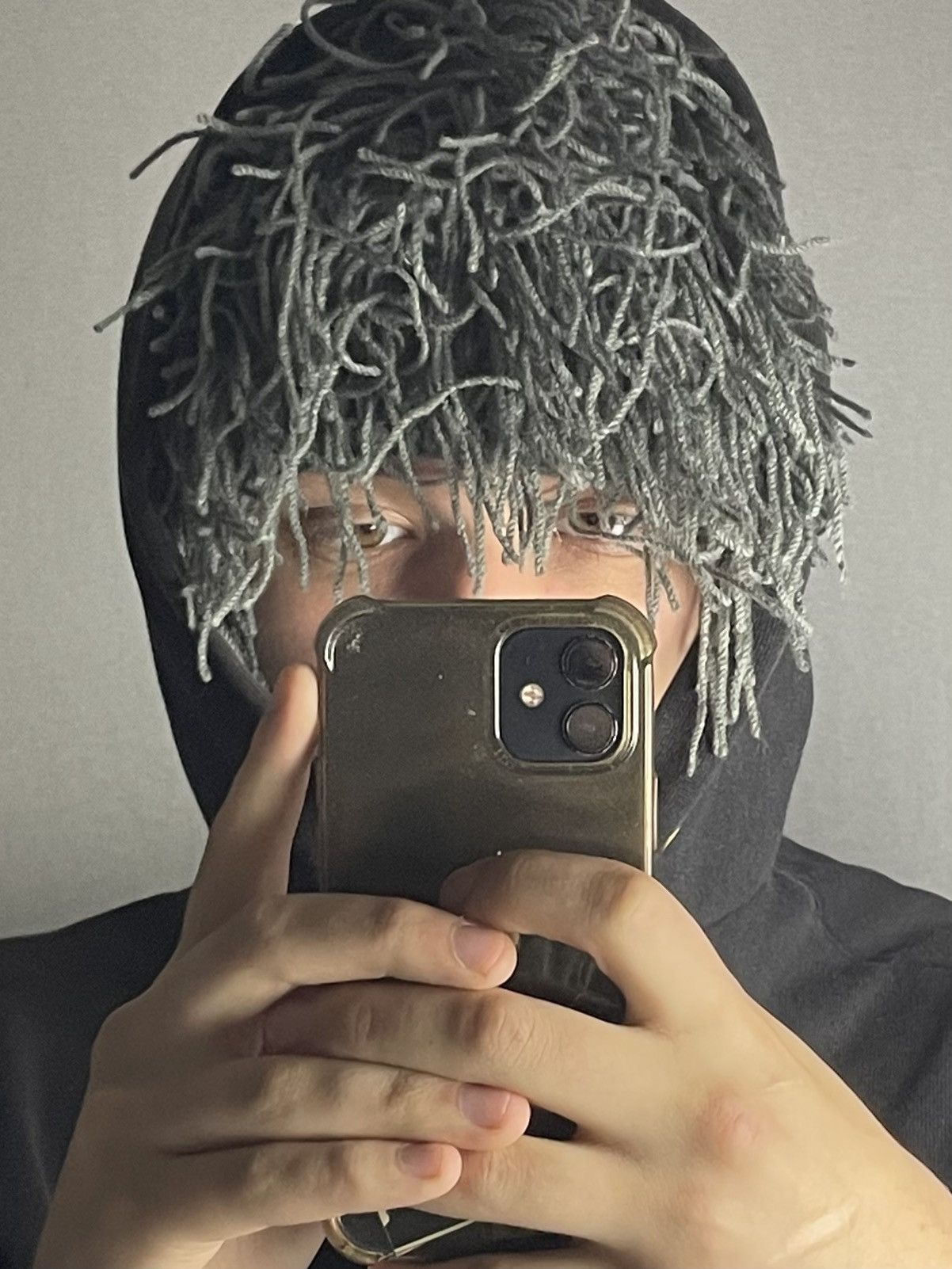 20471120 × Japanese Brand Handmade Vintage Knitted Hairy Hat Y2K Size ONE SIZE - 2 Thumbnail