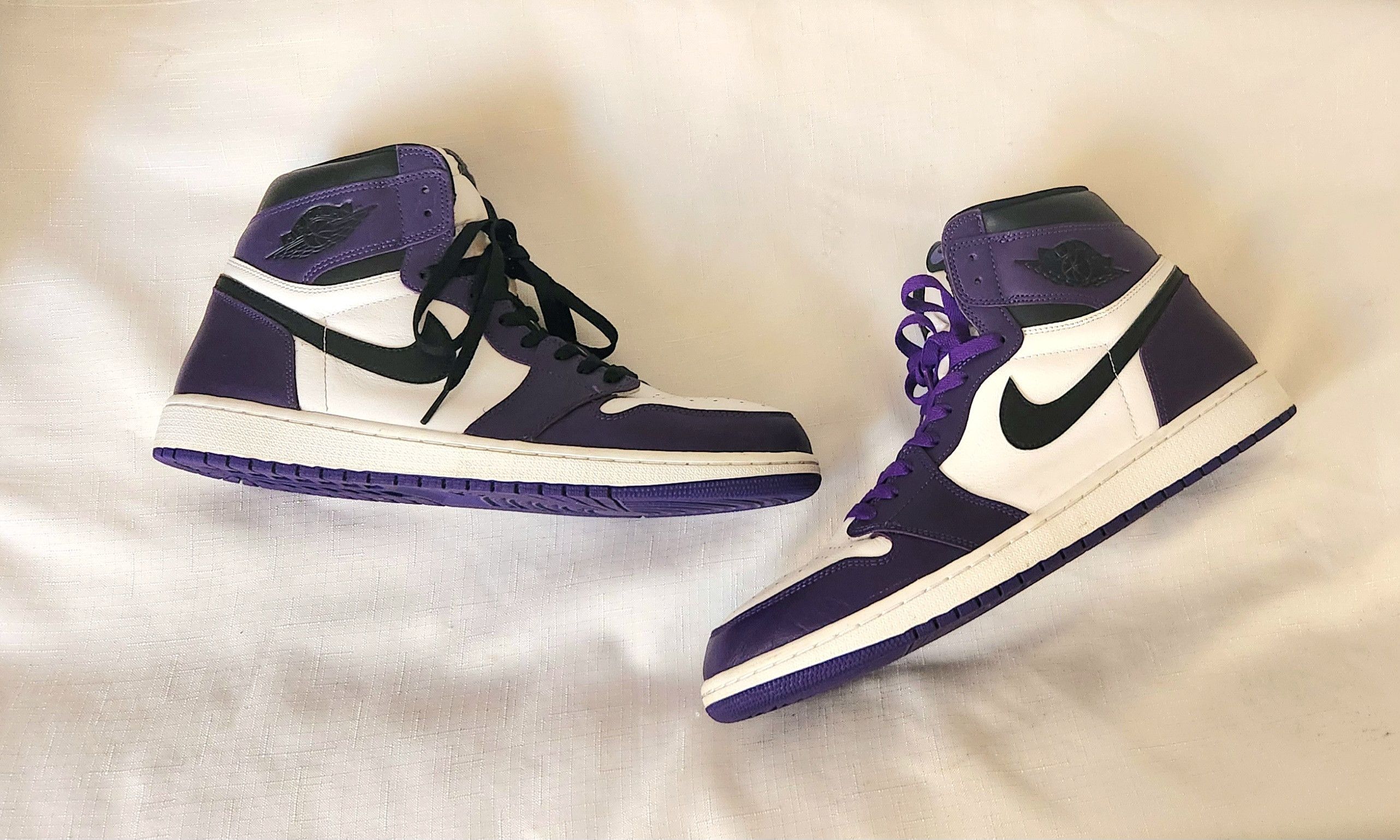 Nike Jordan 1 Retro OG High Court Purple 2.0 Nike Sz 14 sneakers Size US 14 / EU 47 - 4 Thumbnail