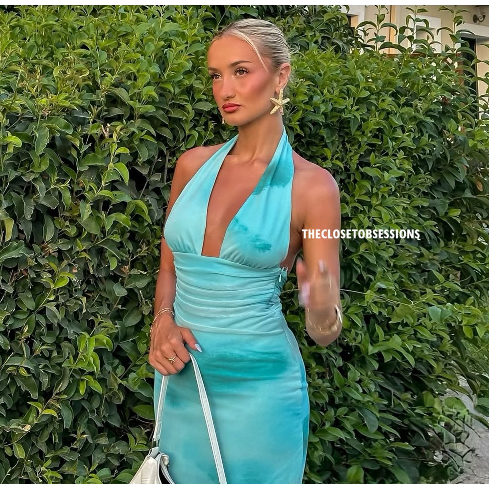 short blue wedding dress Short Sleeve Slate Blue Wedding Dresses for Photography VW1116 – Viniodress