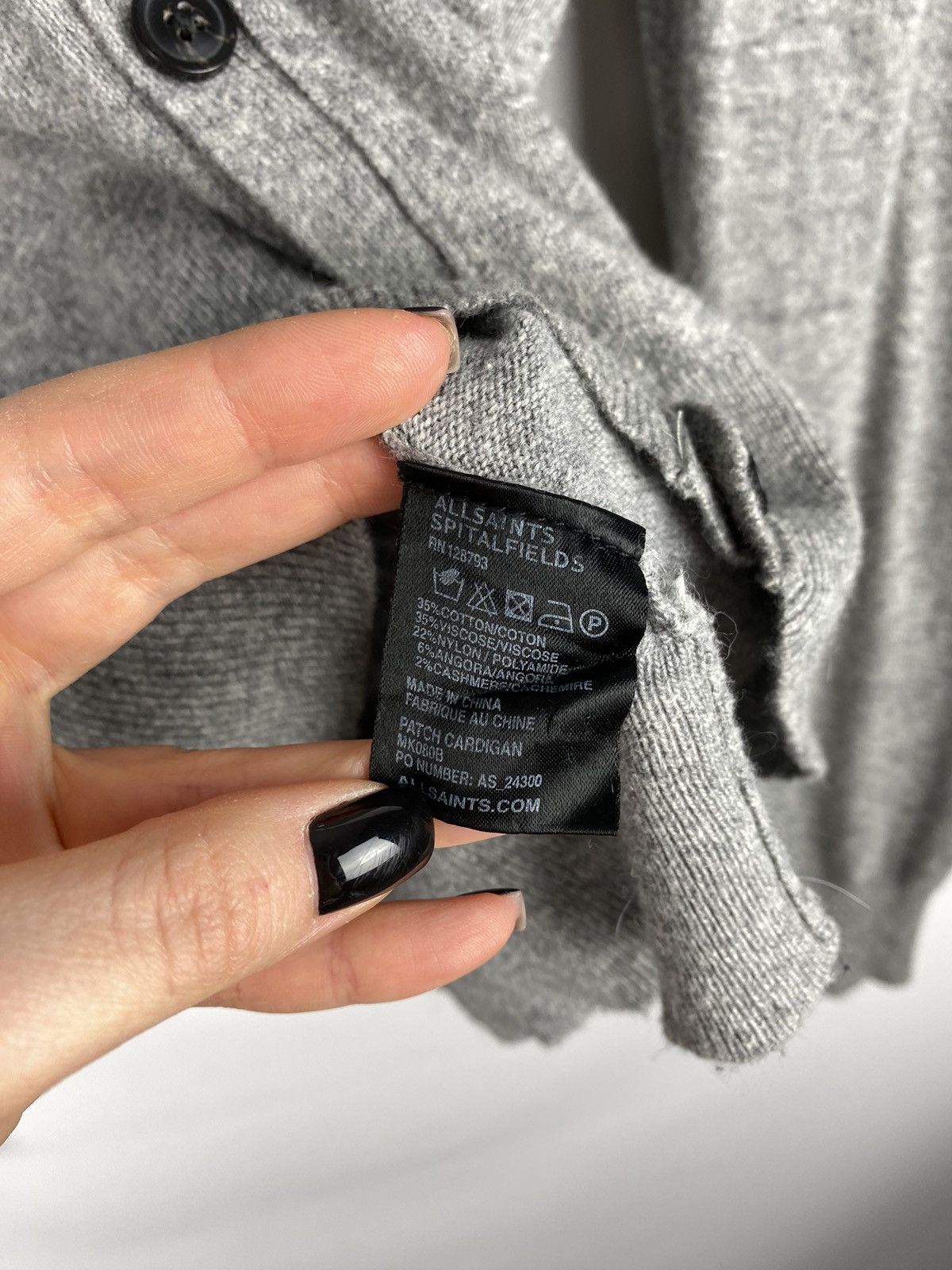 Allsaints Allsaints Elbow Patch men’s cardigan sweater size L Size US L / EU 52-54 / 3 - 10 Thumbnail