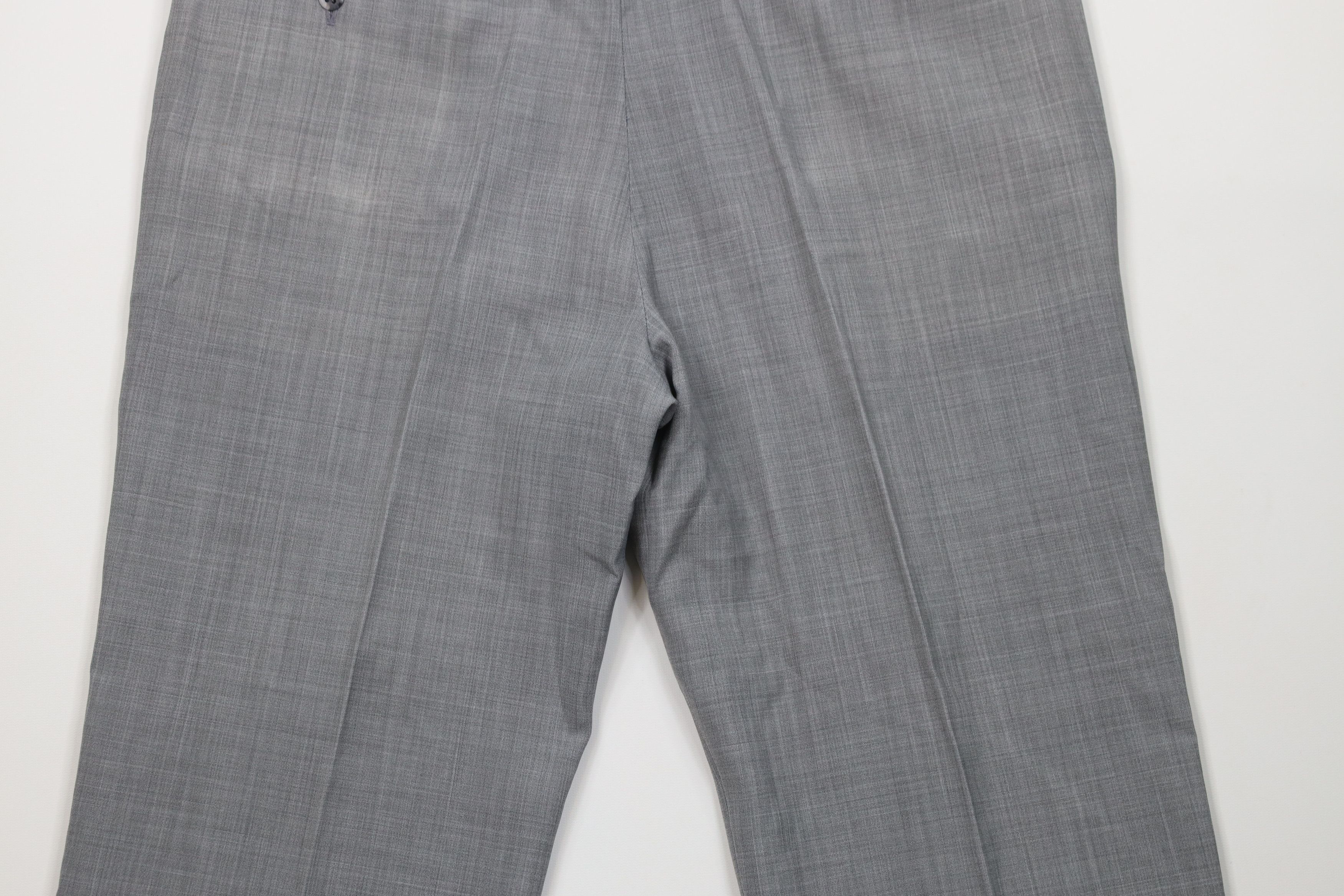 Vintage Vintage 90s Streetwear Chambray Knit Wide Leg Chino Pants Size US 36 / EU 52 - 11 Thumbnail