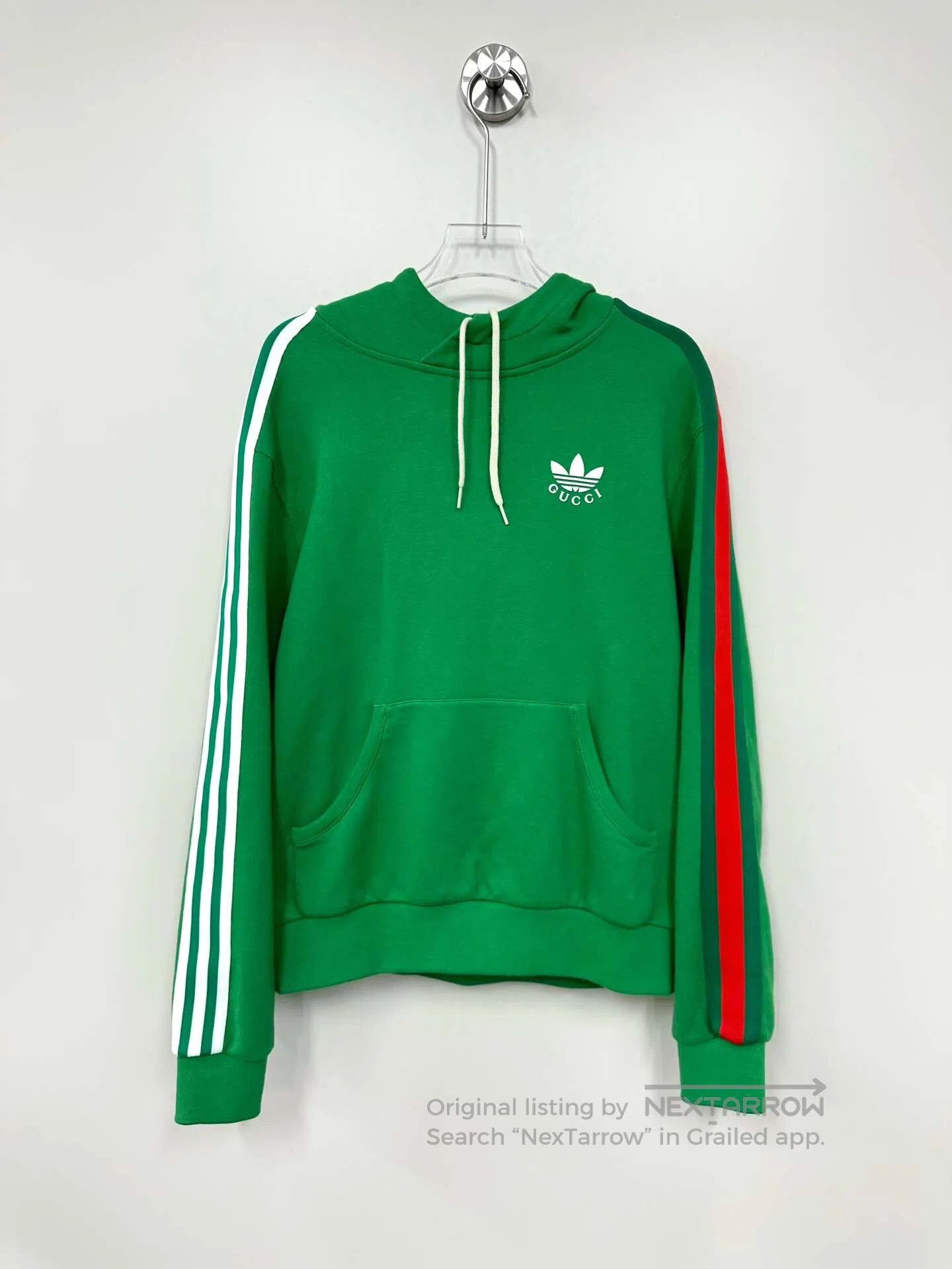 Gucci Guicci Green Printed Logo Hooded Sweatshirt| Size US XS / EU 42 / 0 - 1 Thumbnail
