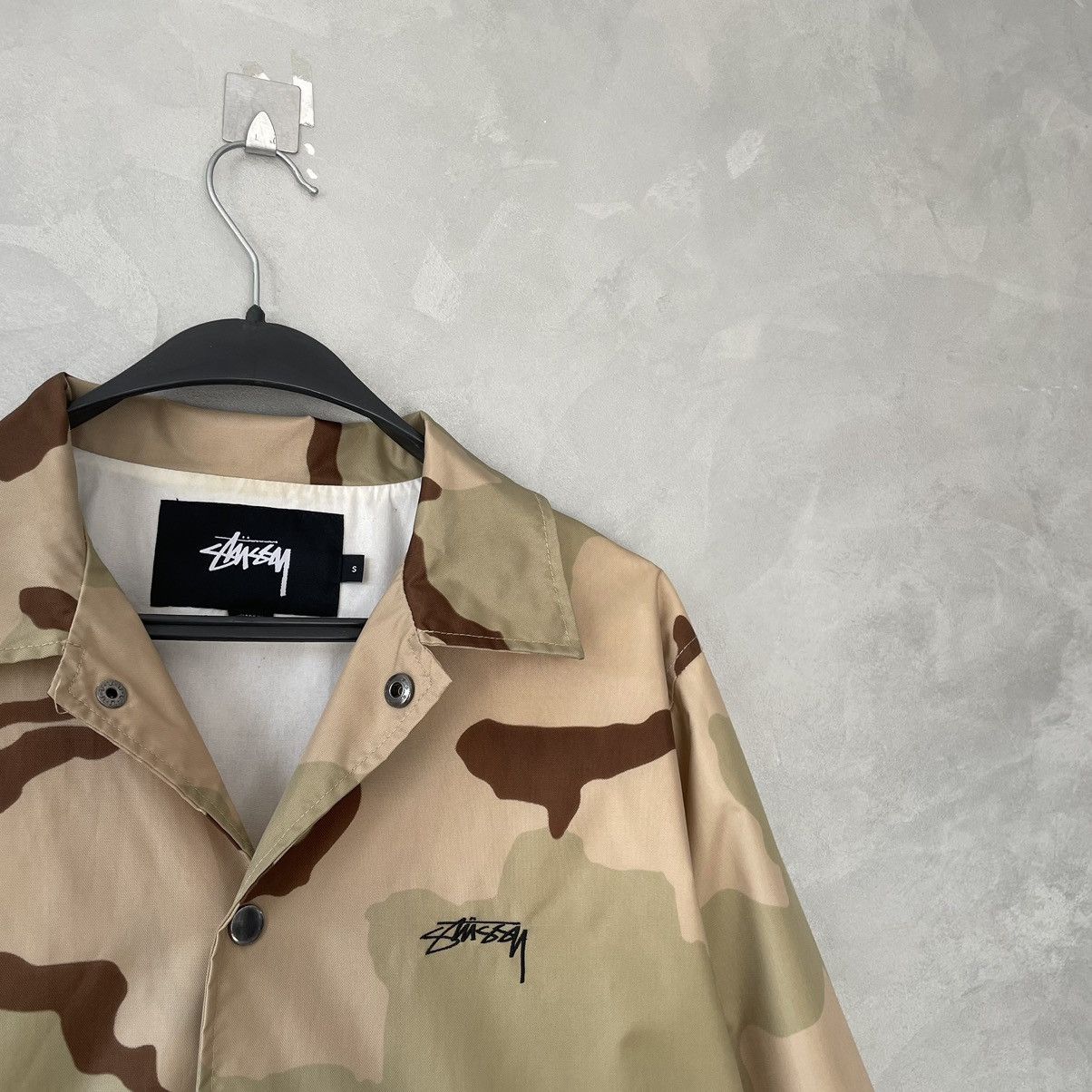 Stussy Rare Stussy Double Side Logo Nylon Camo Coach Jacket Size US M / EU 48-50 / 2 - 8 Thumbnail