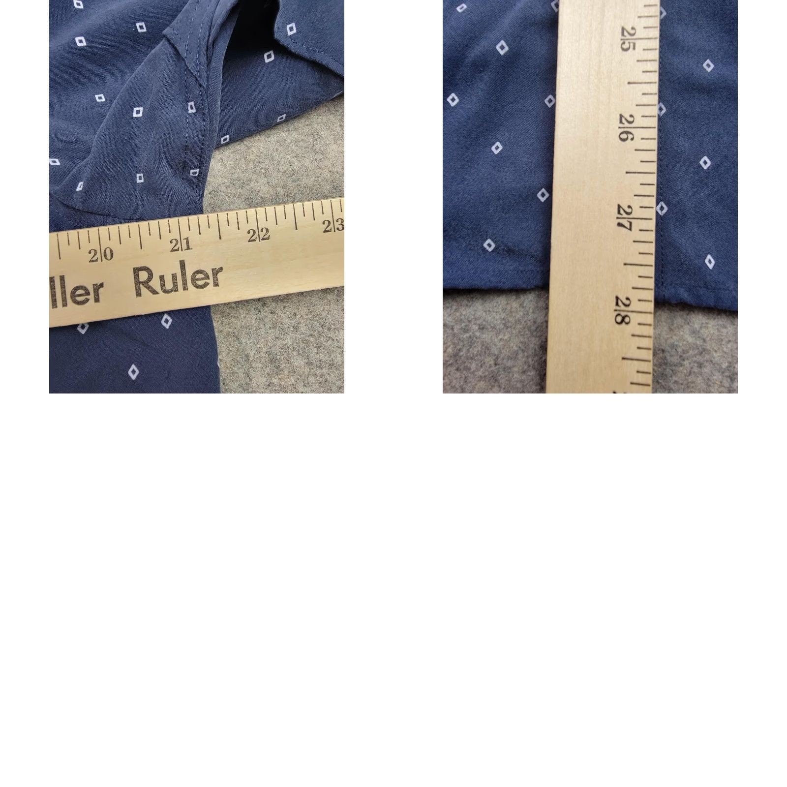Ted Baker Ted Baker Shirt Mens Large Short Sleeve Pattern Button Up Modal Blend Casual blue geometric square print Size US L / EU 52-54 / 3 - 9 Thumbnail