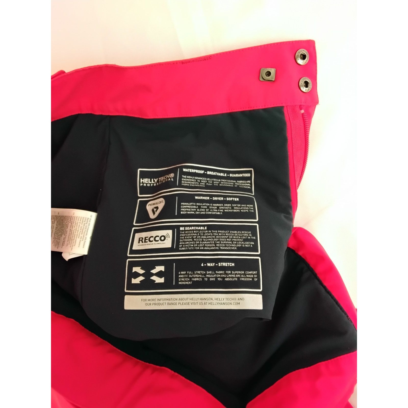 Helly Hansen Helly Hansen Snow Pants Women's M Red Ski Snowboard Size 34" / US 12 / IT 48 - 9 Thumbnail