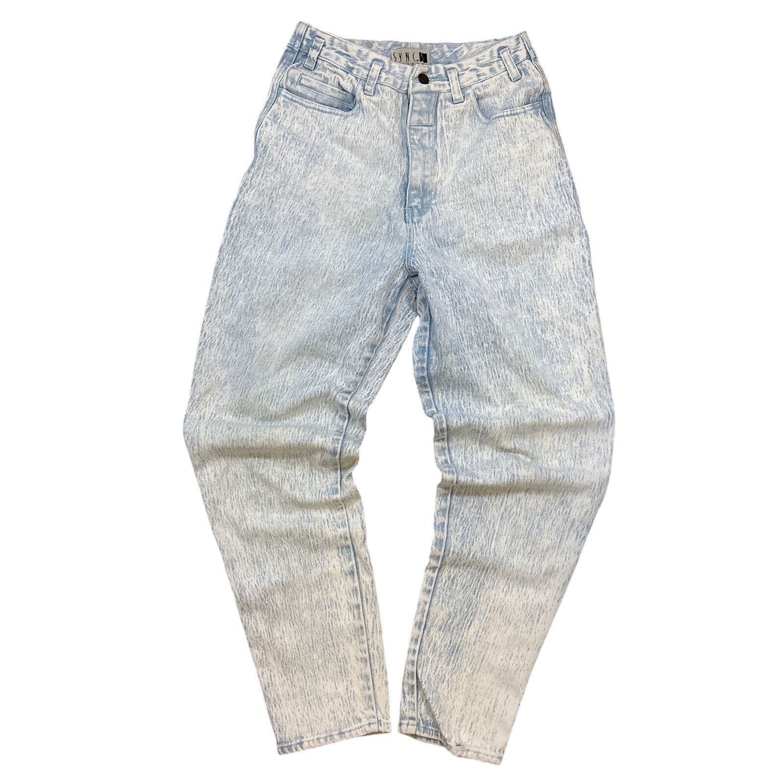 UNIONBAY VTG 80s Sync Unionbay acid wash mom jeans blue denim 12 Size 34" / US 12 / IT 48 - 1 Thumbnail