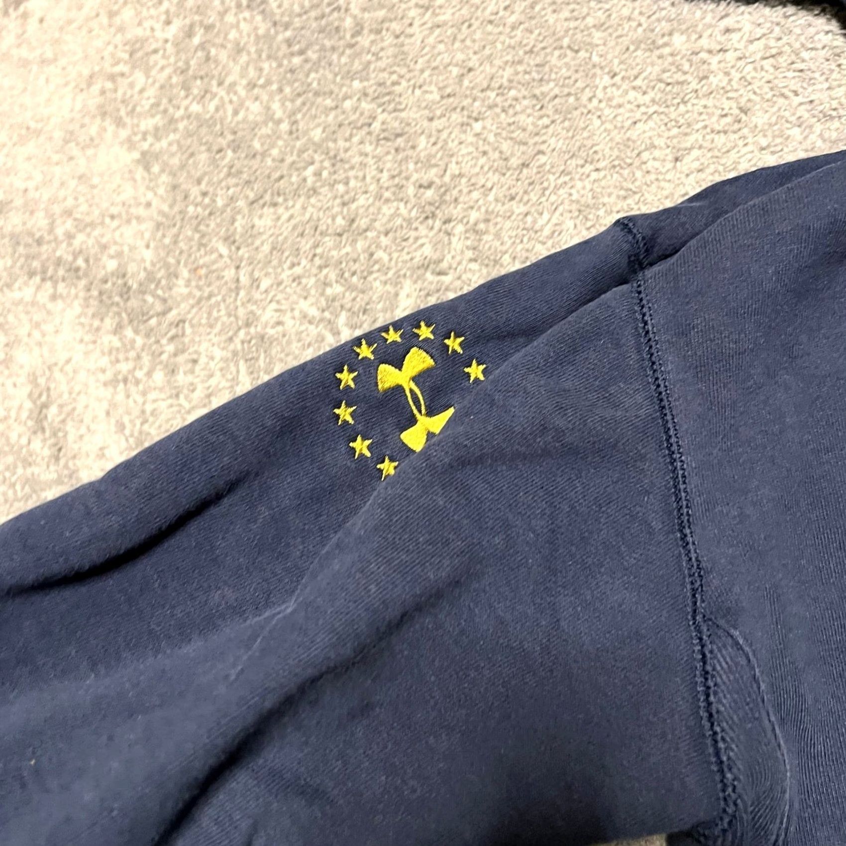 Under Armour Under Armour Project Rock Hoodie Mens Small Blue Freedom Full Zip Sweatshirt Size US S / EU 44-46 / 1 - 3 Thumbnail