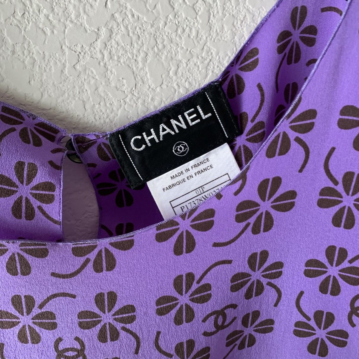 Chanel Chanel 100% silk monogram blouse Size M / US 6-8 / IT 42-44 - 3 Thumbnail