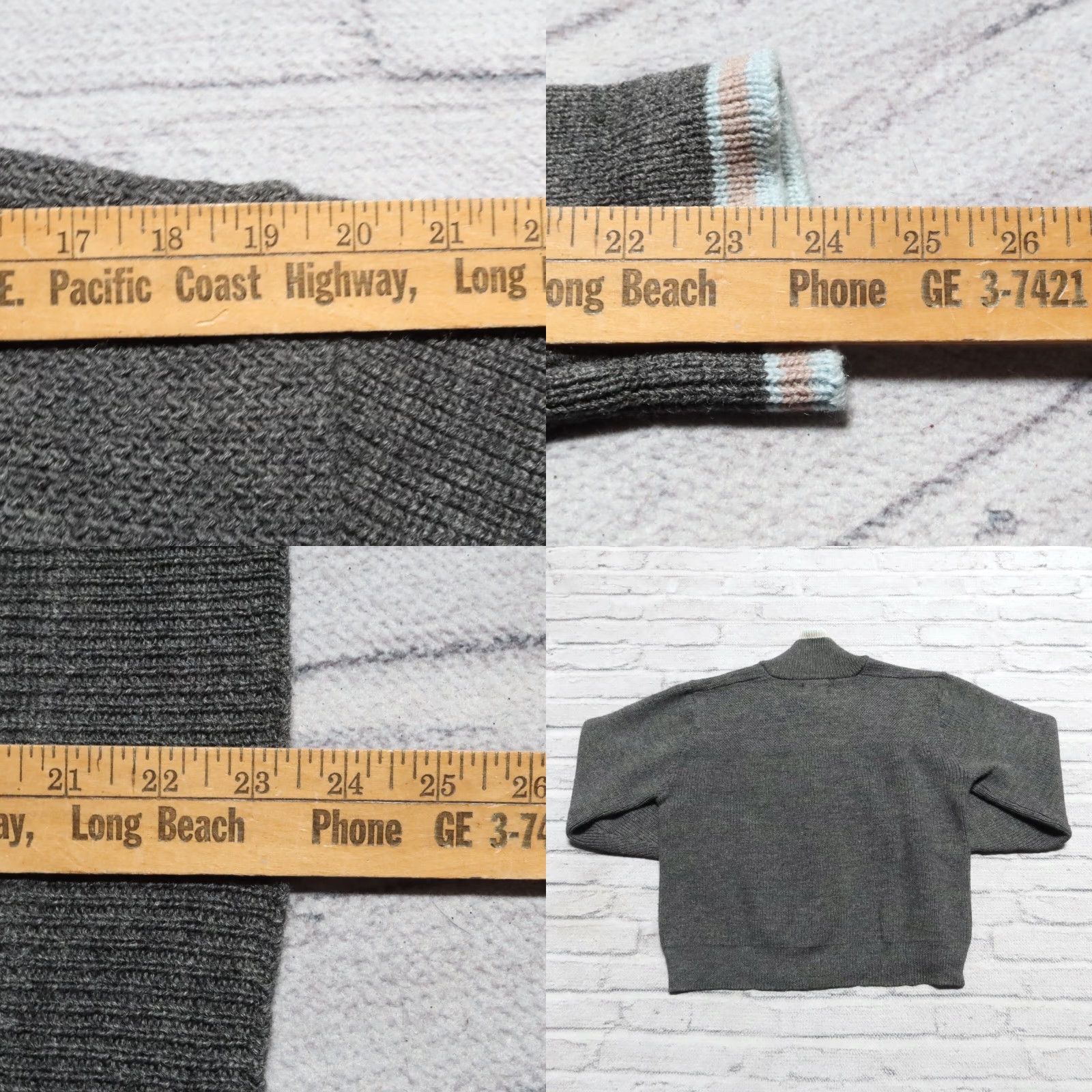 Vintage VINTAGE Skookum Wool Cardigan Jacket Mens 44 Grey Cardigan Wool Jacket 1940s 44 Mens Size US XXL / EU 58 / 5 - 8 Thumbnail