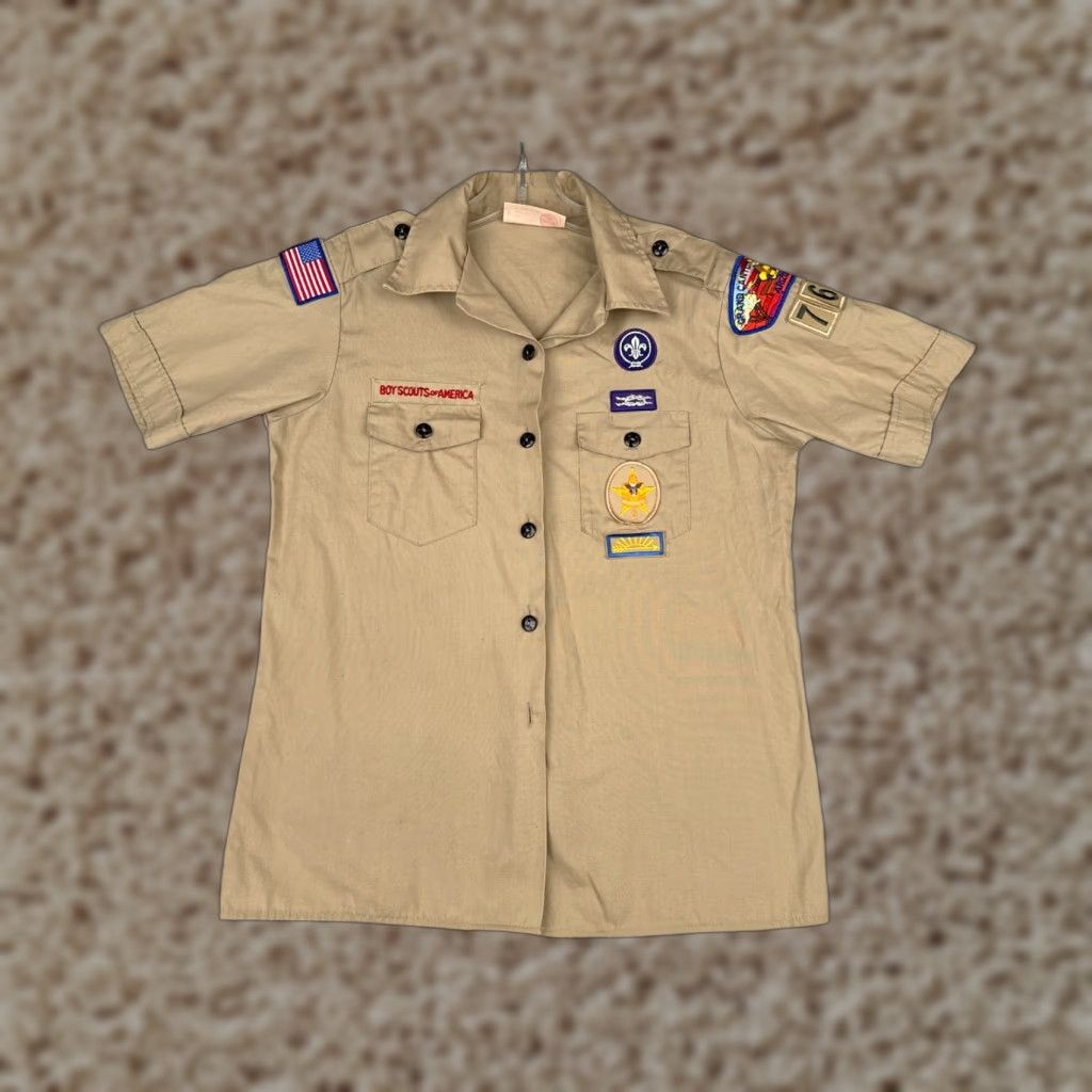 Vintage VINTAGE Boy Scouts of America Shirt Women Medium Beige Short Sleeve Arizona USA Adult M Beige Shirt Boys Scouts 90s Womens Size M / US 6-8 / IT 42-44 - 1 Thumbnail
