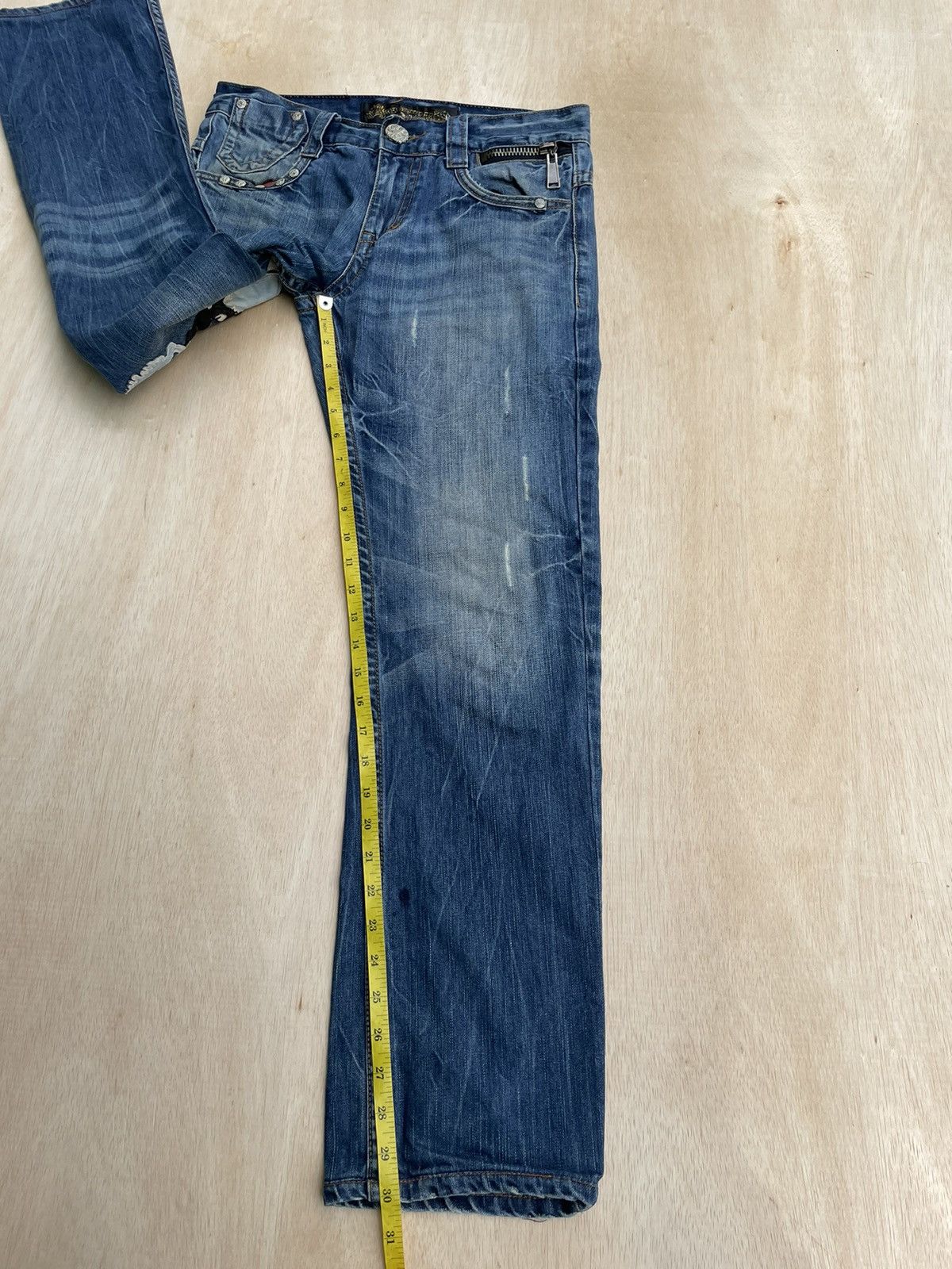 Hysteric Glamour × If Six Was Nine × Japanese Brand Red Pepper Skull Embroidery Ifsixwasnine Punk style Jeans Size US 32 / EU 48 - 12 Thumbnail