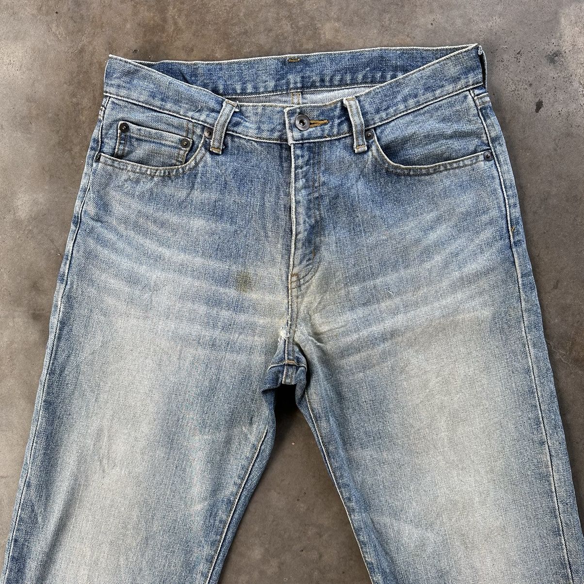 Japanese Brand Vintage Japanese Light Wash Faded Denim Jean Pant W32 Size US 32 / EU 48 - 4 Thumbnail